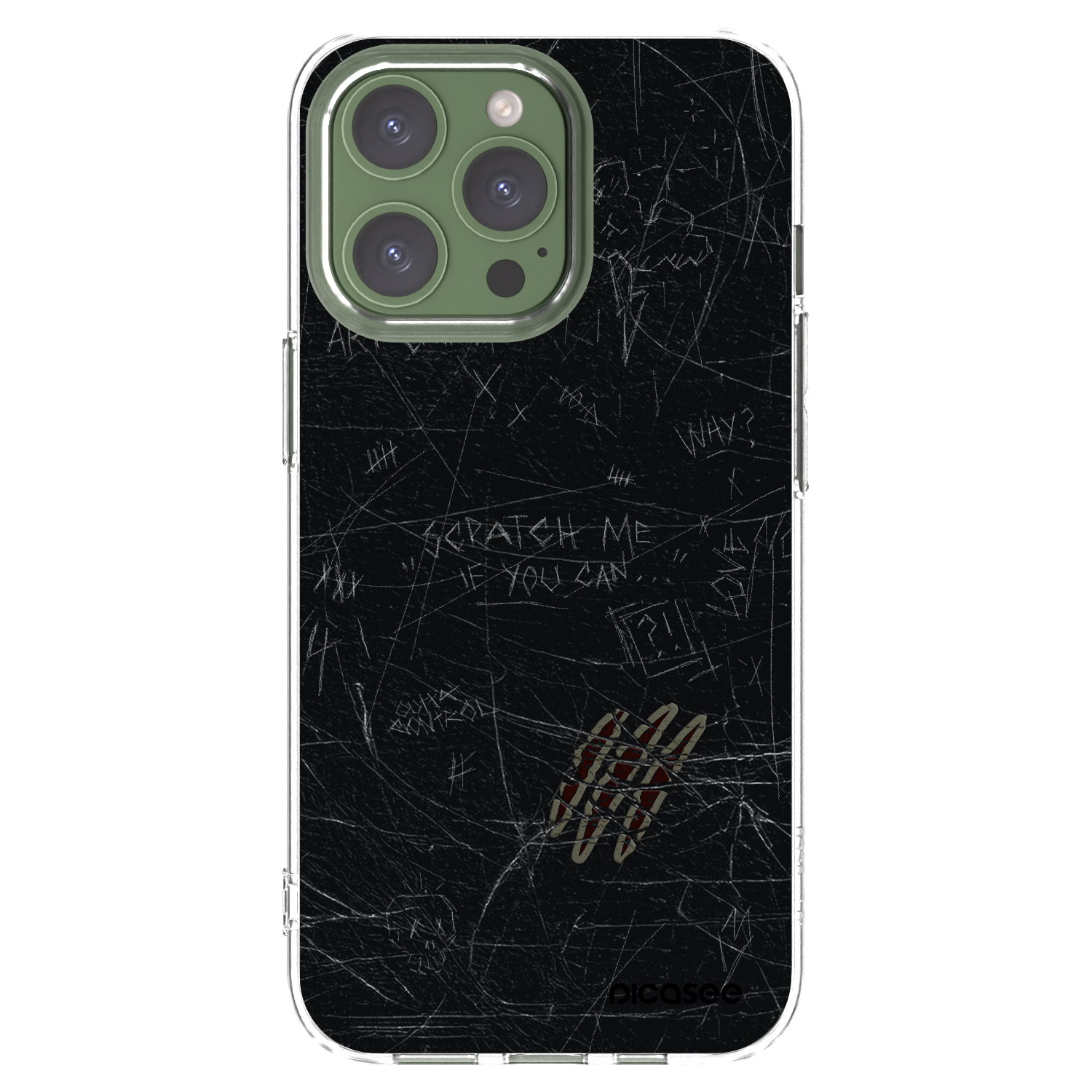 Picasee silikonska prozirna maskica za Apple iPhone 13 Pro - SCRATCH