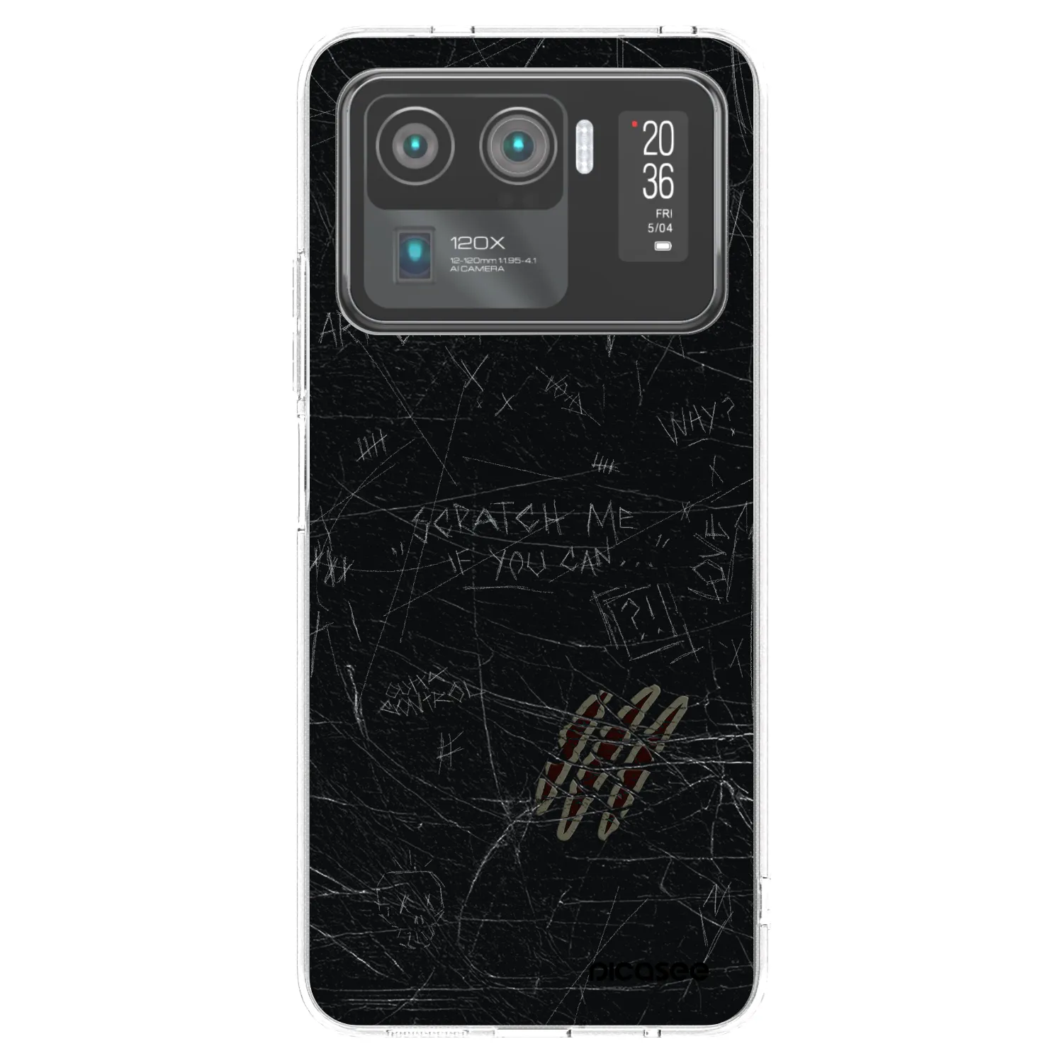 Picasee silikonska prozirna maskica za Xiaomi Mi 11 Ultra - SCRATCH