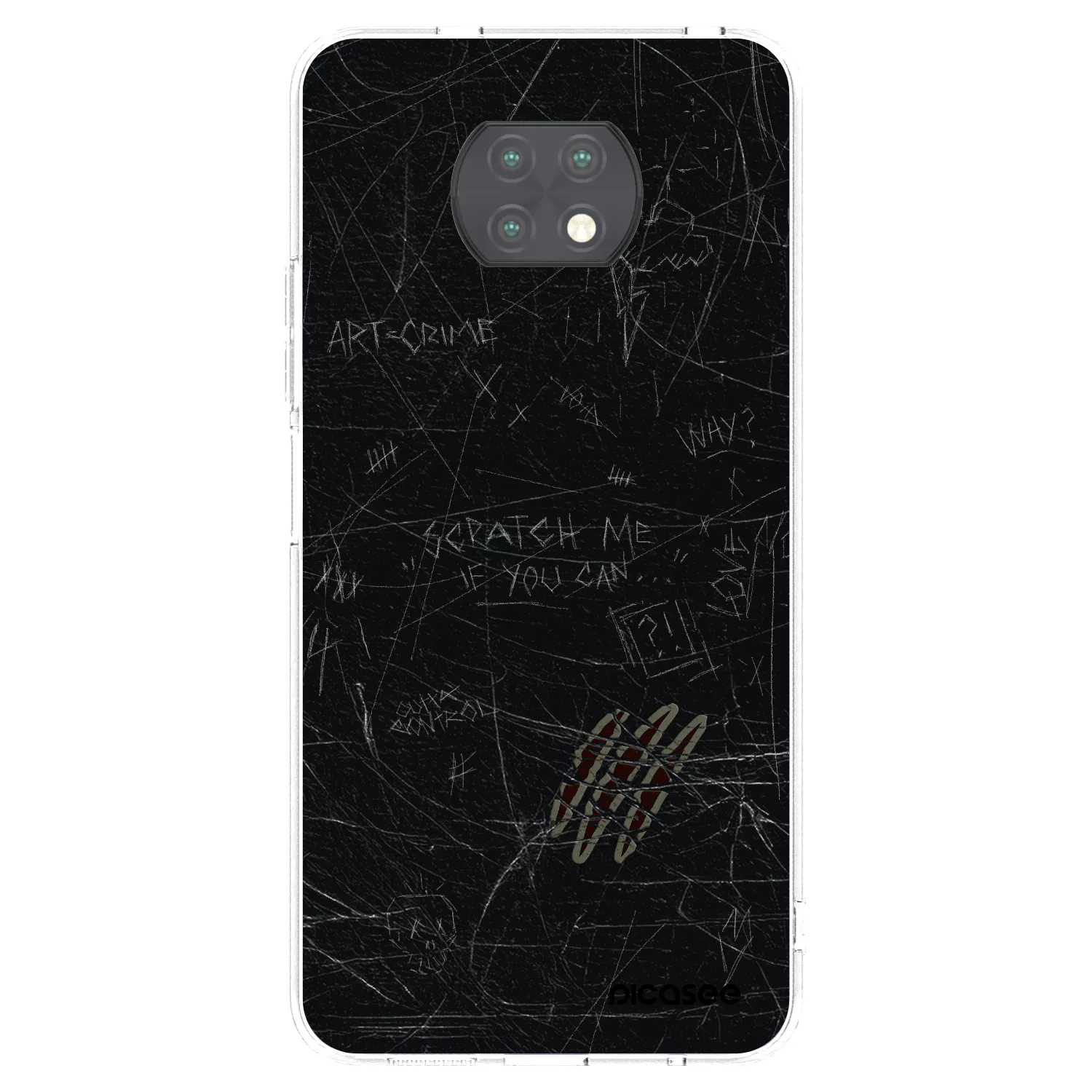 Picasee silikonska prozirna maskica za Xiaomi Redmi Note 9T - SCRATCH