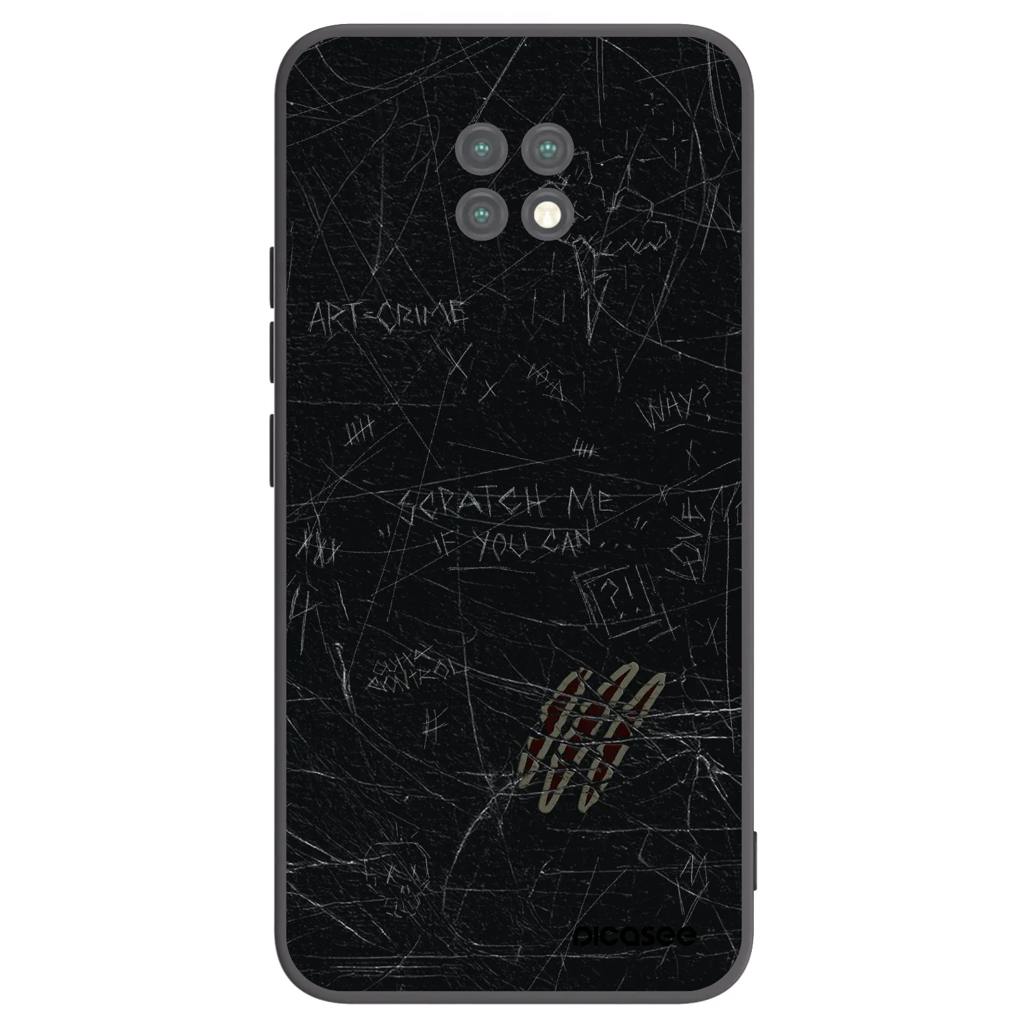 Picasee crna silikonska maskica za Xiaomi Redmi Note 9T - SCRATCH