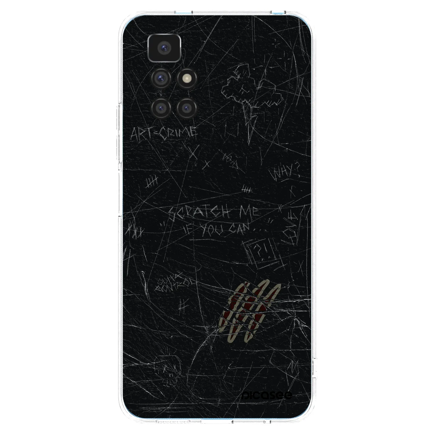 Picasee silikonska prozirna maskica za Xiaomi Redmi 10 - SCRATCH