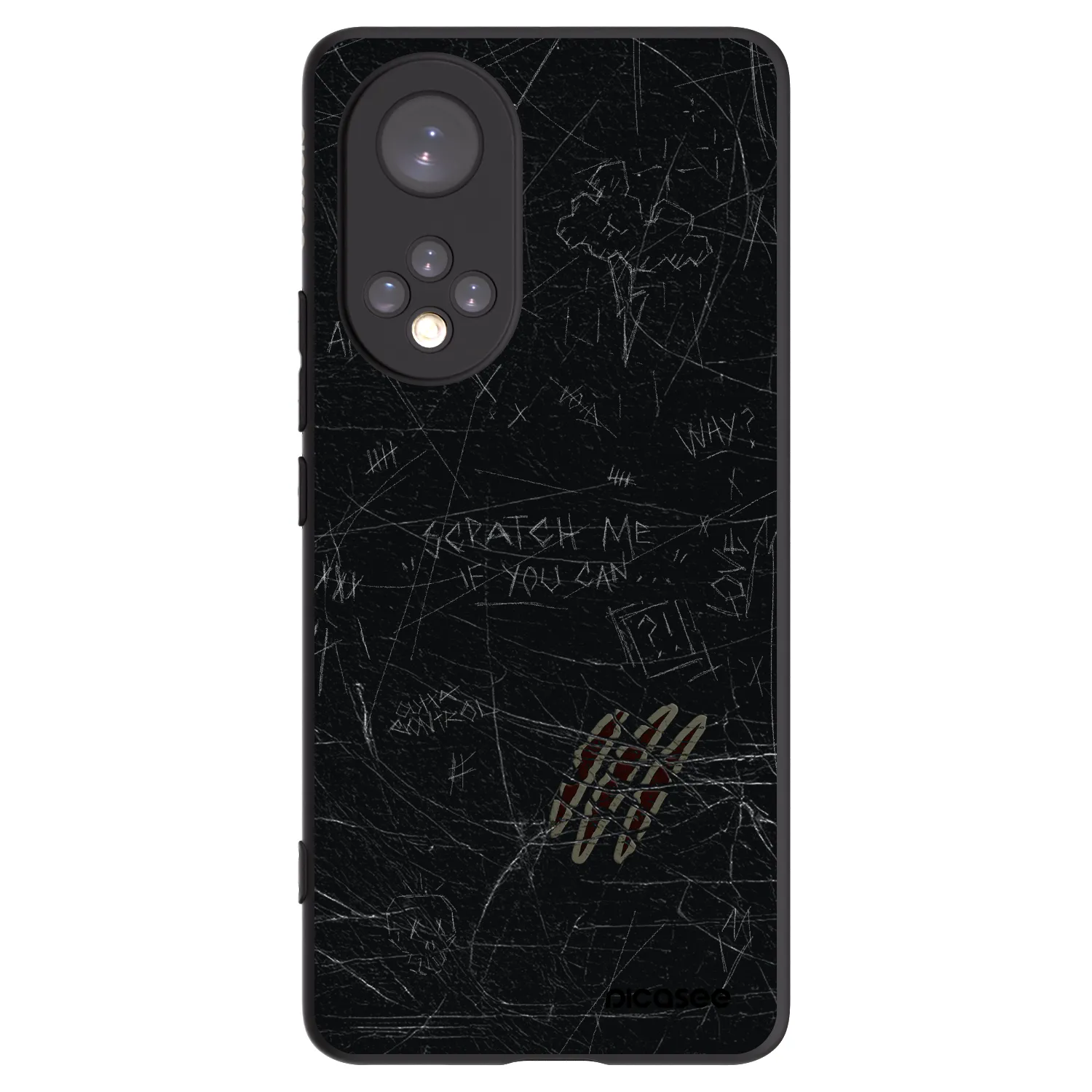 Picasee crna silikonska maskica za Honor 50 5G - SCRATCH