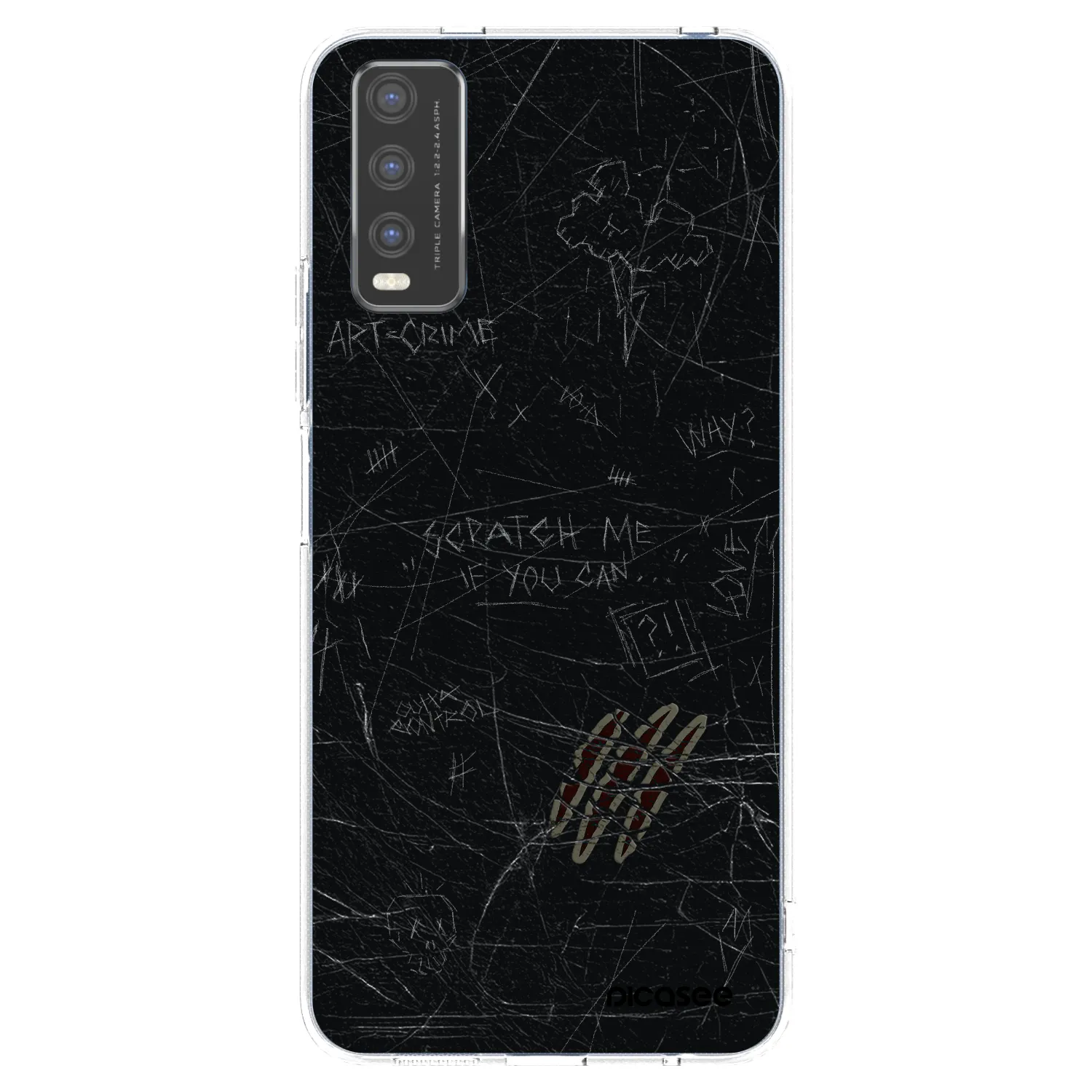 Picasee silikonska prozirna maskica za Vivo Y20s - SCRATCH