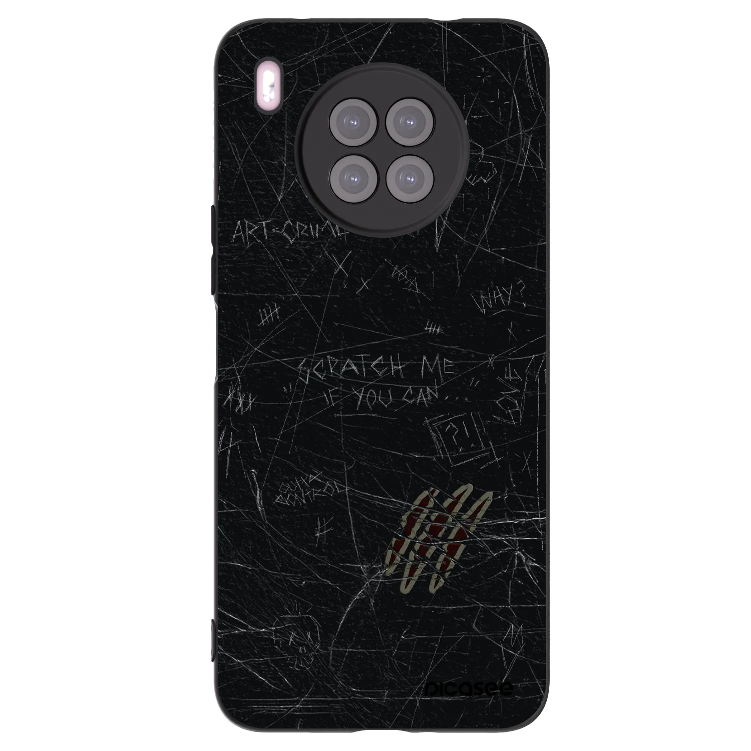Picasee crna silikonska maskica za Huawei Nova 8i - SCRATCH