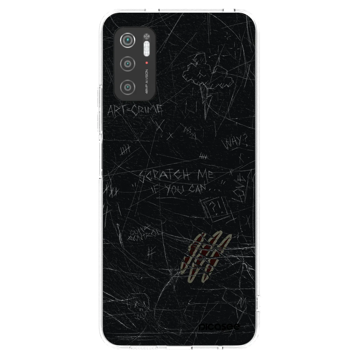 Picasee silikonska prozirna maskica za Xiaomi Poco M3 Pro 5G - SCRATCH