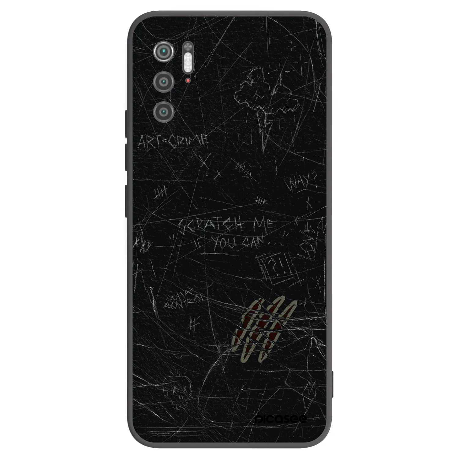 Picasee crna silikonska maskica za Xiaomi Poco M3 Pro 5G - SCRATCH