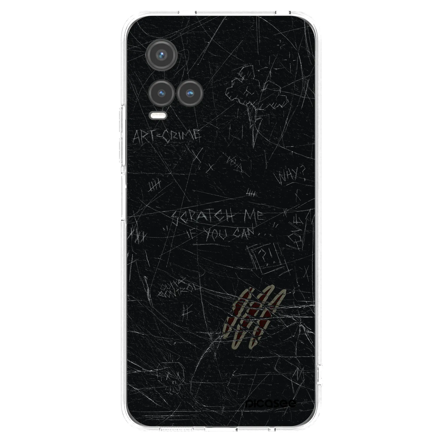 Picasee silikonska prozirna maskica za Vivo Y33s - SCRATCH