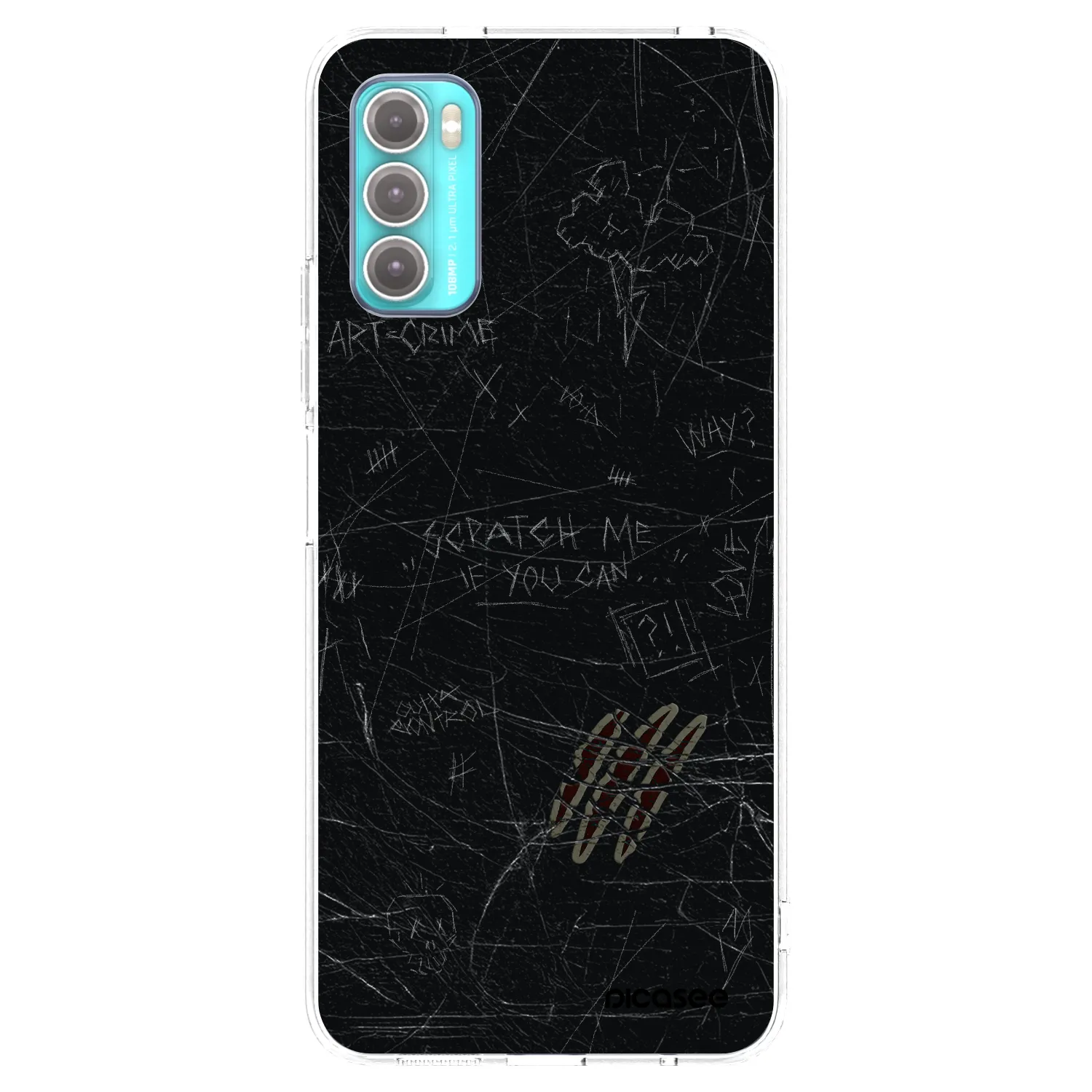 Picasee silikonska prozirna maskica za Motorola Moto G60 - SCRATCH