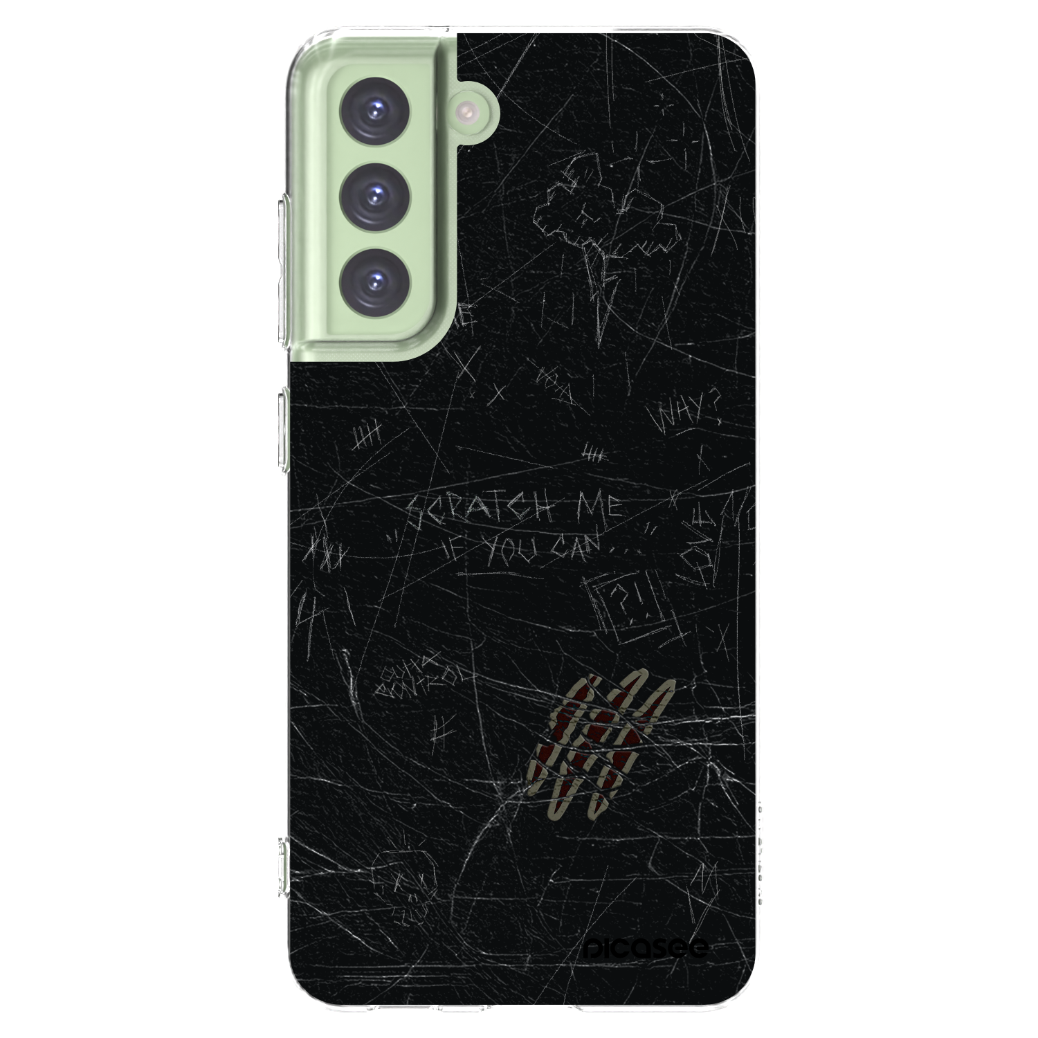 Picasee silikonska prozirna maskica za Samsung Galaxy S21 FE 5G - SCRATCH