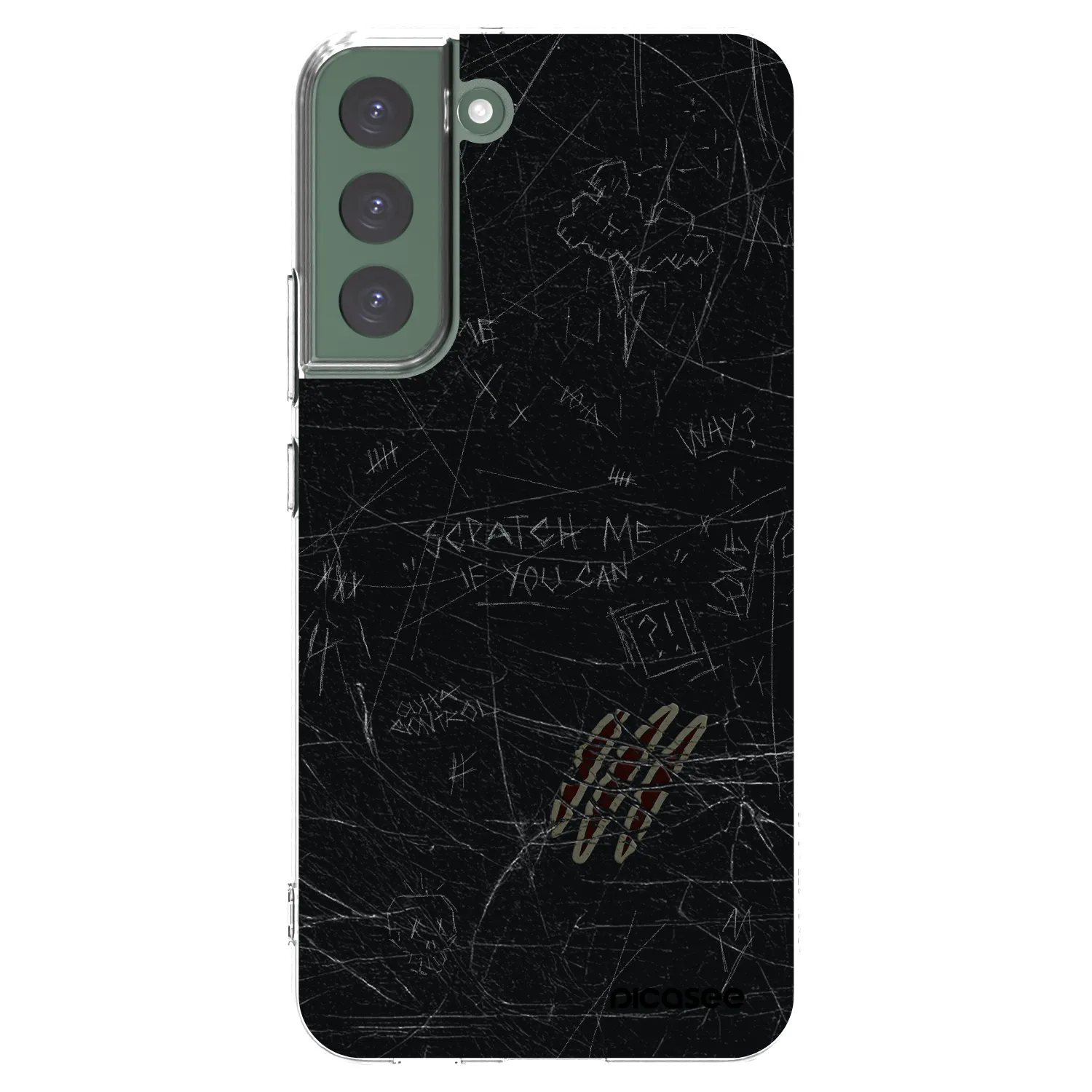 Picasee silikonska prozirna maskica za Samsung Galaxy S22+ 5G - SCRATCH