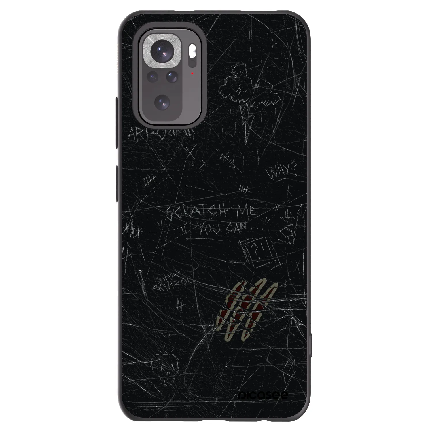 Picasee crna silikonska maskica za Xiaomi Redmi Note 11S 4G - SCRATCH