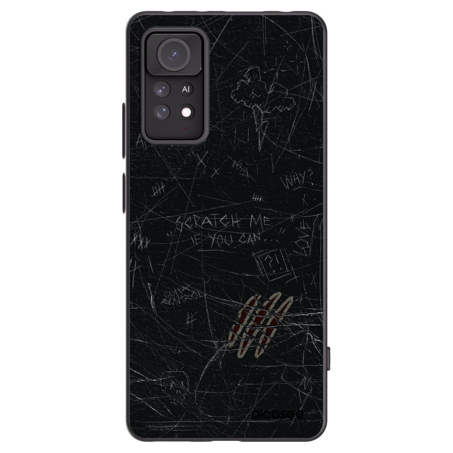 Picasee crna silikonska maskica za Xiaomi Redmi Note 11 Pro 5G - SCRATCH