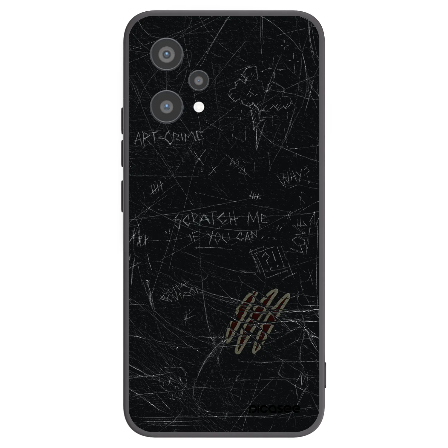 Picasee crna silikonska maskica za Realme 9 Pro 5G - SCRATCH