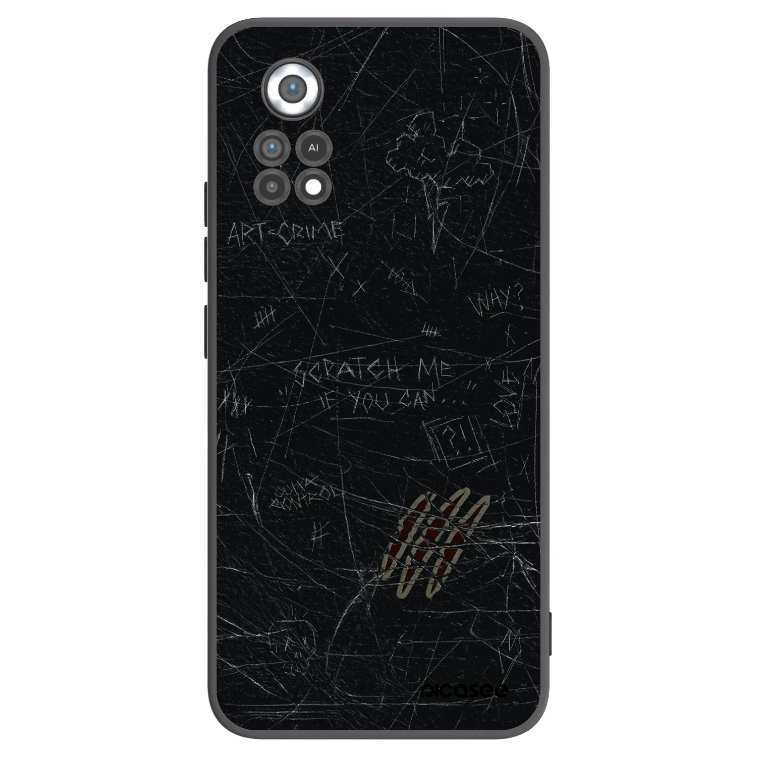 Picasee crna silikonska maskica za Xiaomi Poco X4 Pro 5G - SCRATCH