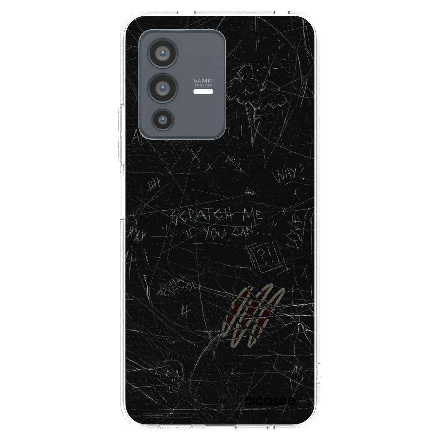 Picasee silikonska prozirna maskica za Vivo V23 5G - SCRATCH