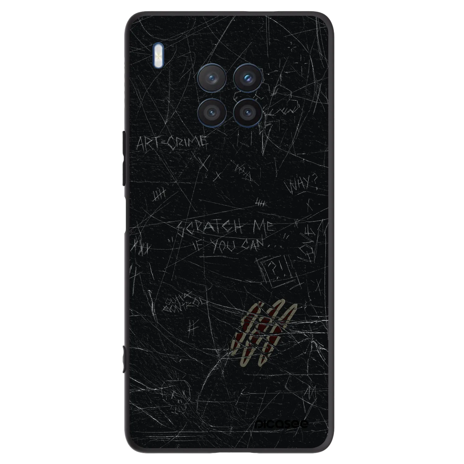 Picasee crna silikonska maskica za Honor 50 Lite - SCRATCH