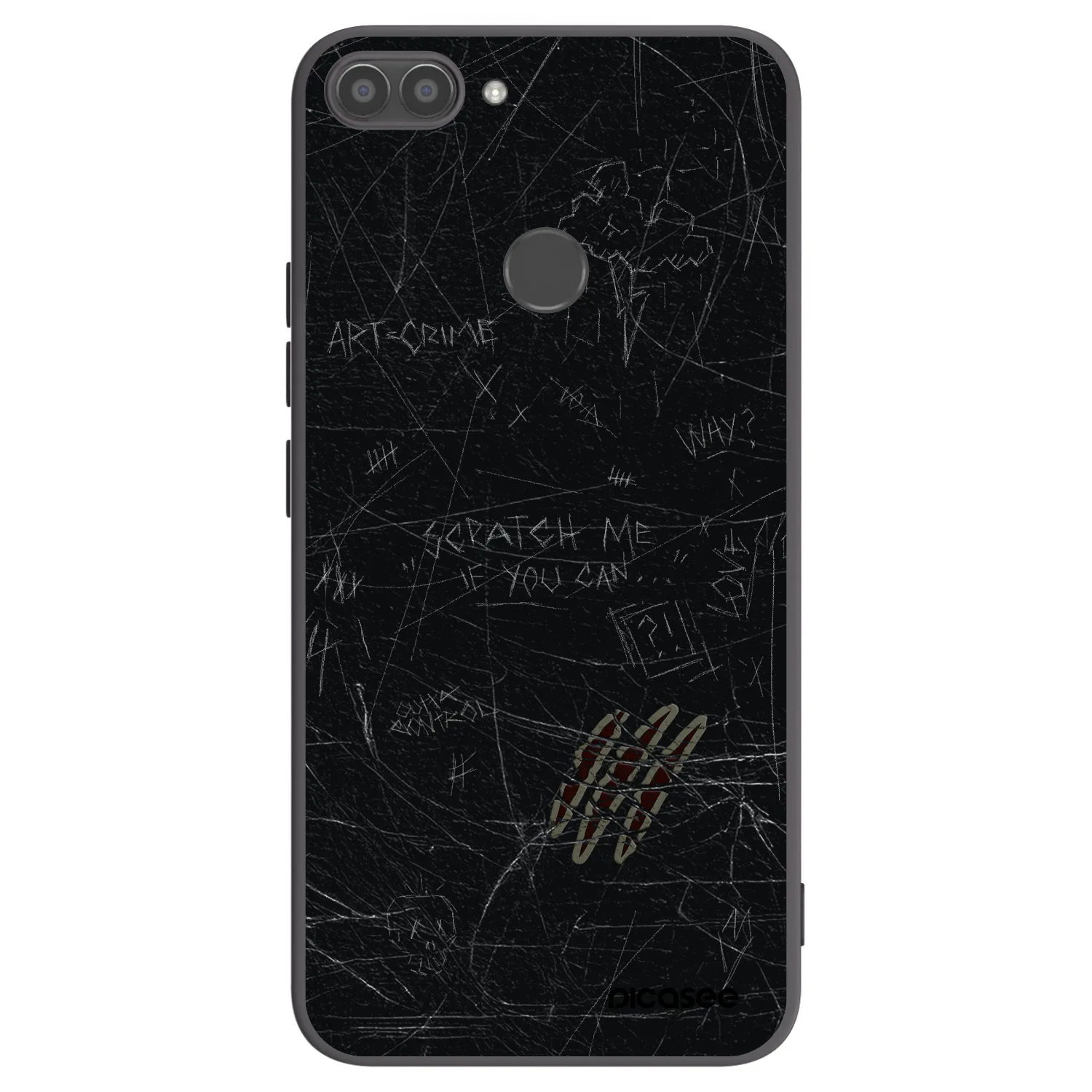 Picasee crna silikonska maskica za Huawei P Smart - SCRATCH