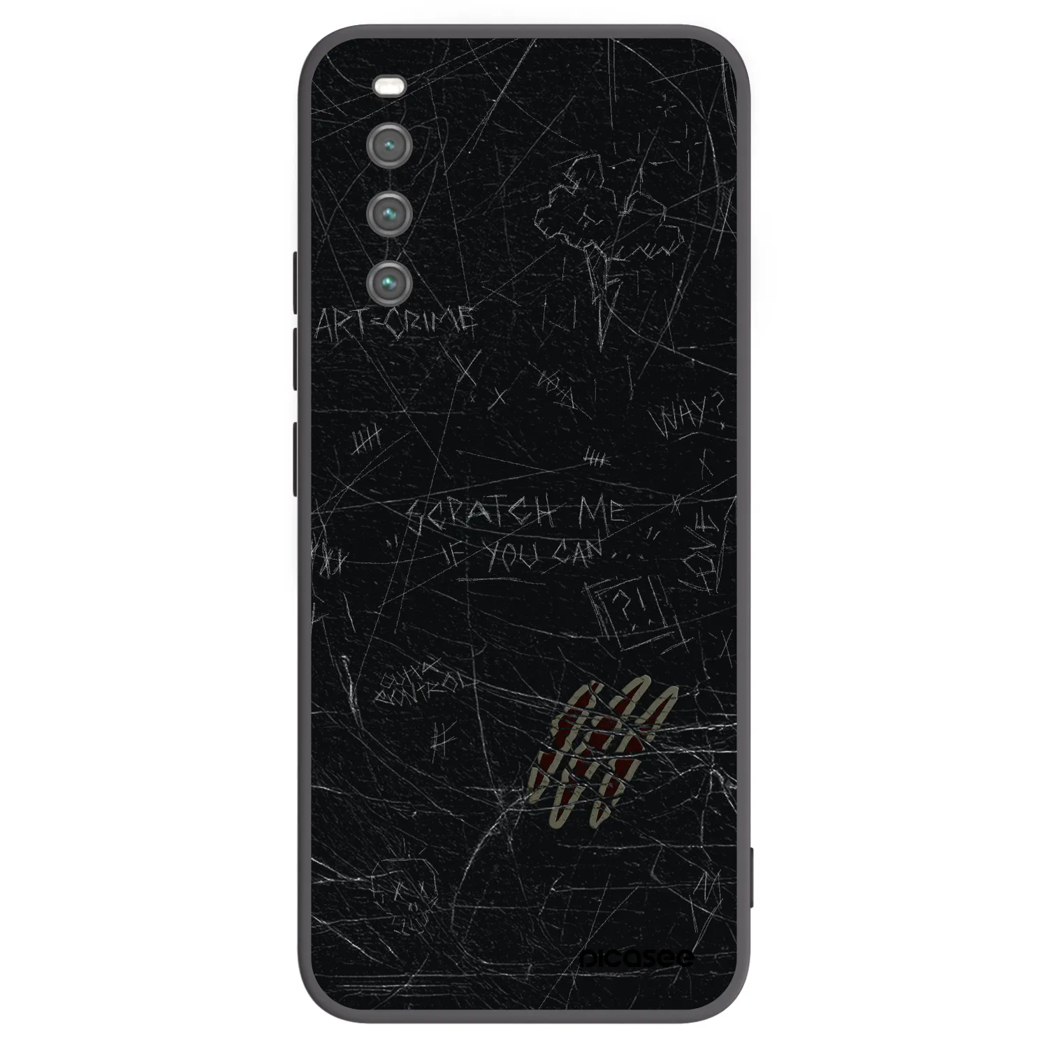 Picasee crna silikonska maskica za Sony Xperia 10 IV 5G - SCRATCH