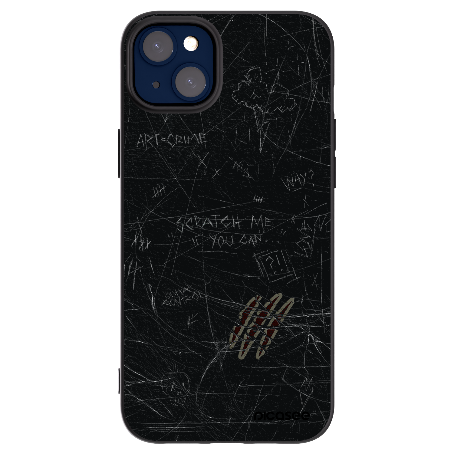 Picasee crna silikonska maskica za Apple iPhone 14 Plus - SCRATCH