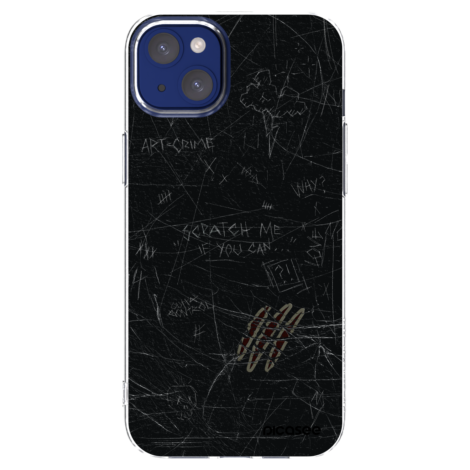 Picasee silikonska prozirna maskica za Apple iPhone 14 Plus - SCRATCH