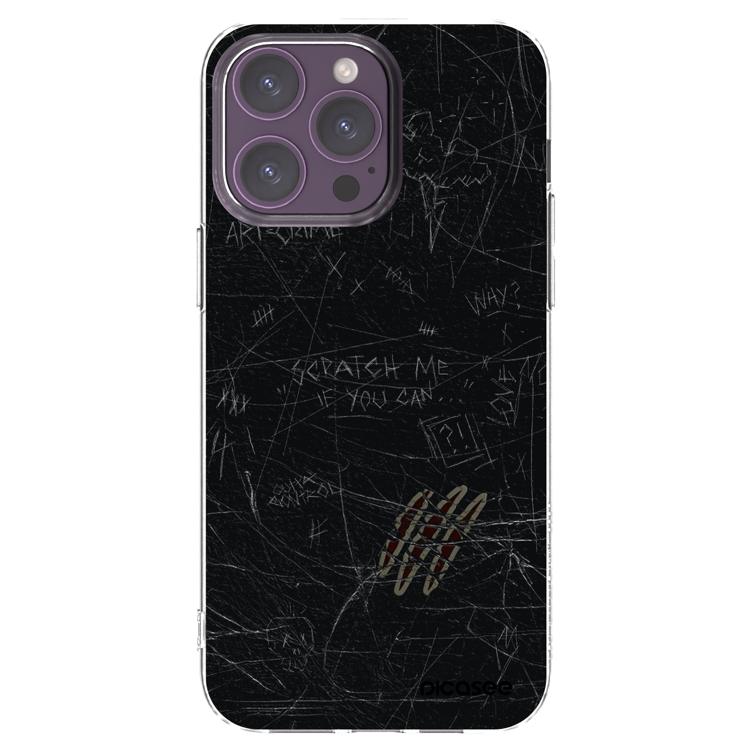 Picasee silikonska prozirna maskica za Apple iPhone 14 Pro Max - SCRATCH