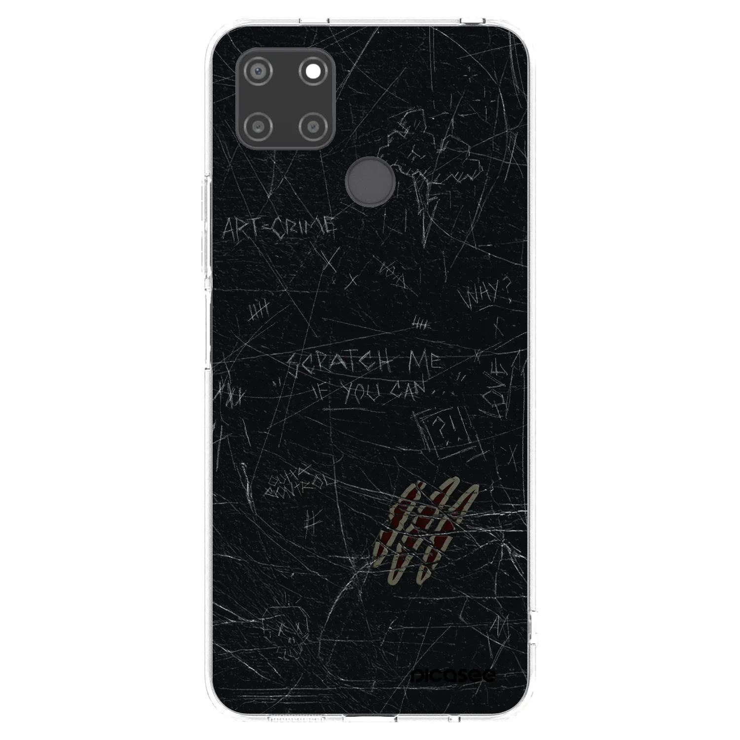 Picasee silikonska prozirna maskica za Realme C21Y - SCRATCH
