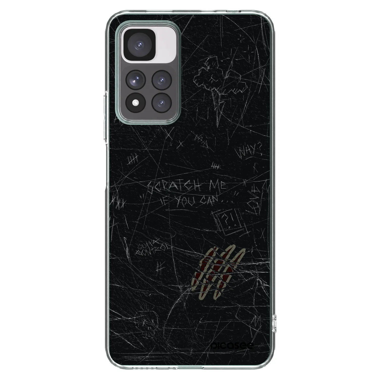 Picasee silikonska prozirna maskica za Xiaomi Redmi Note 11 Pro+ 5G - SCRATCH