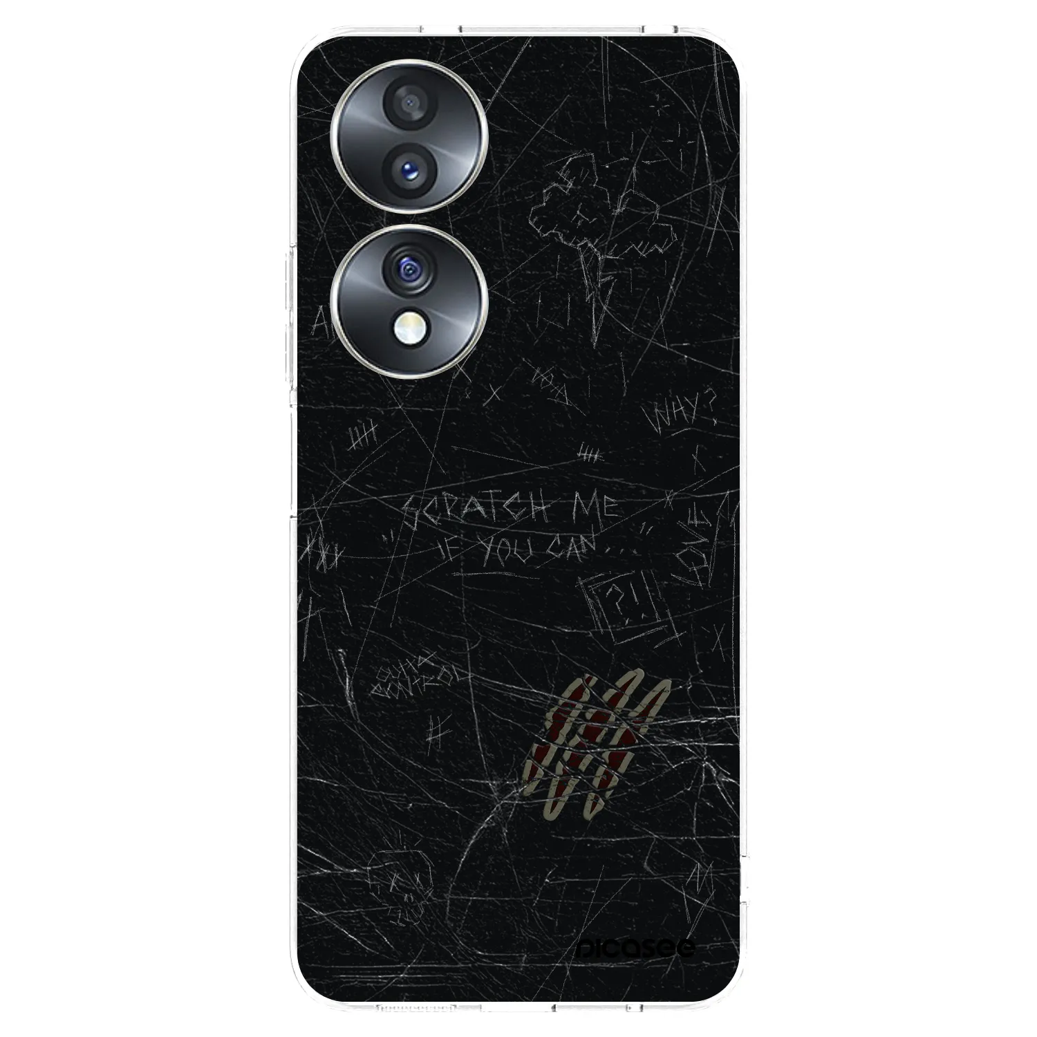 Picasee silikonska prozirna maskica za Honor 70 - SCRATCH