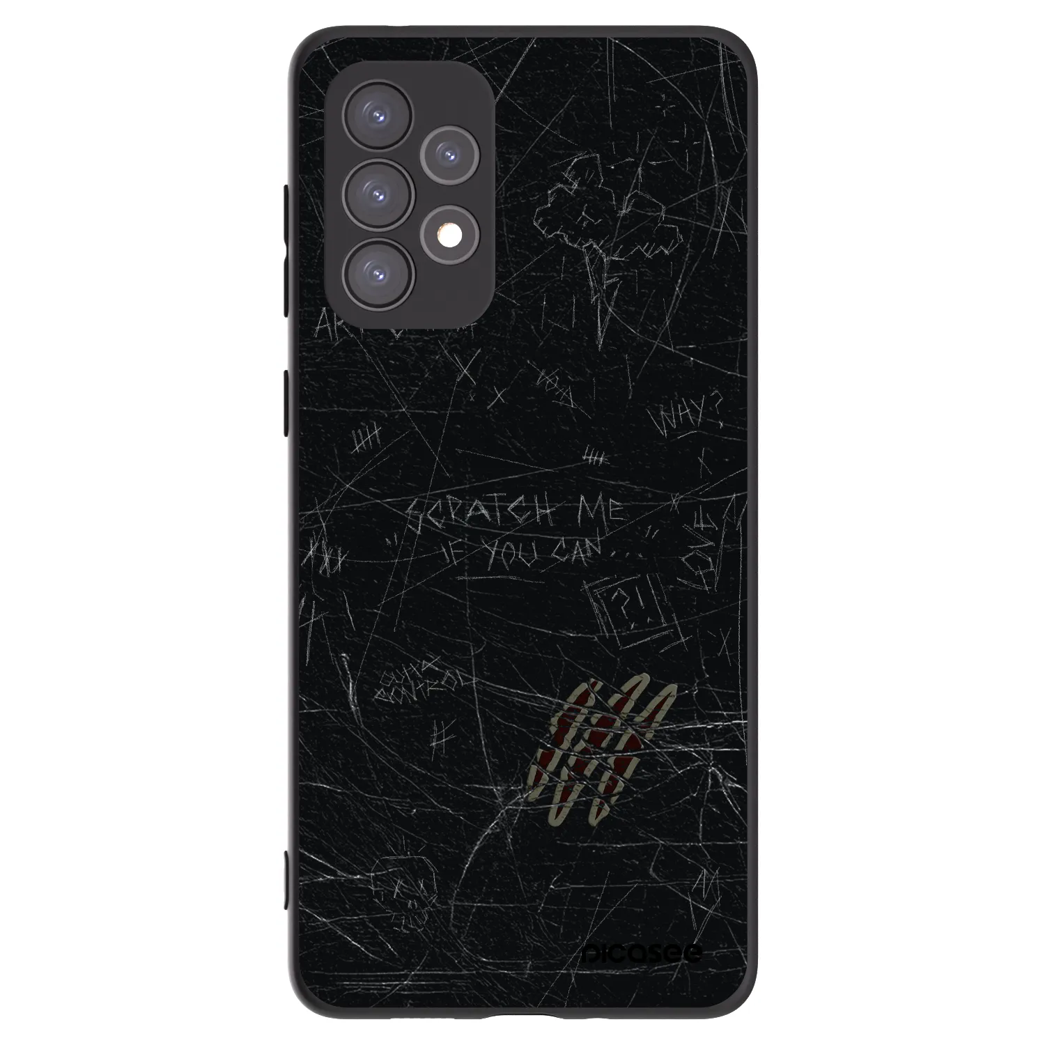 Picasee crna silikonska maskica za Samsung Galaxy A73 5G - SCRATCH