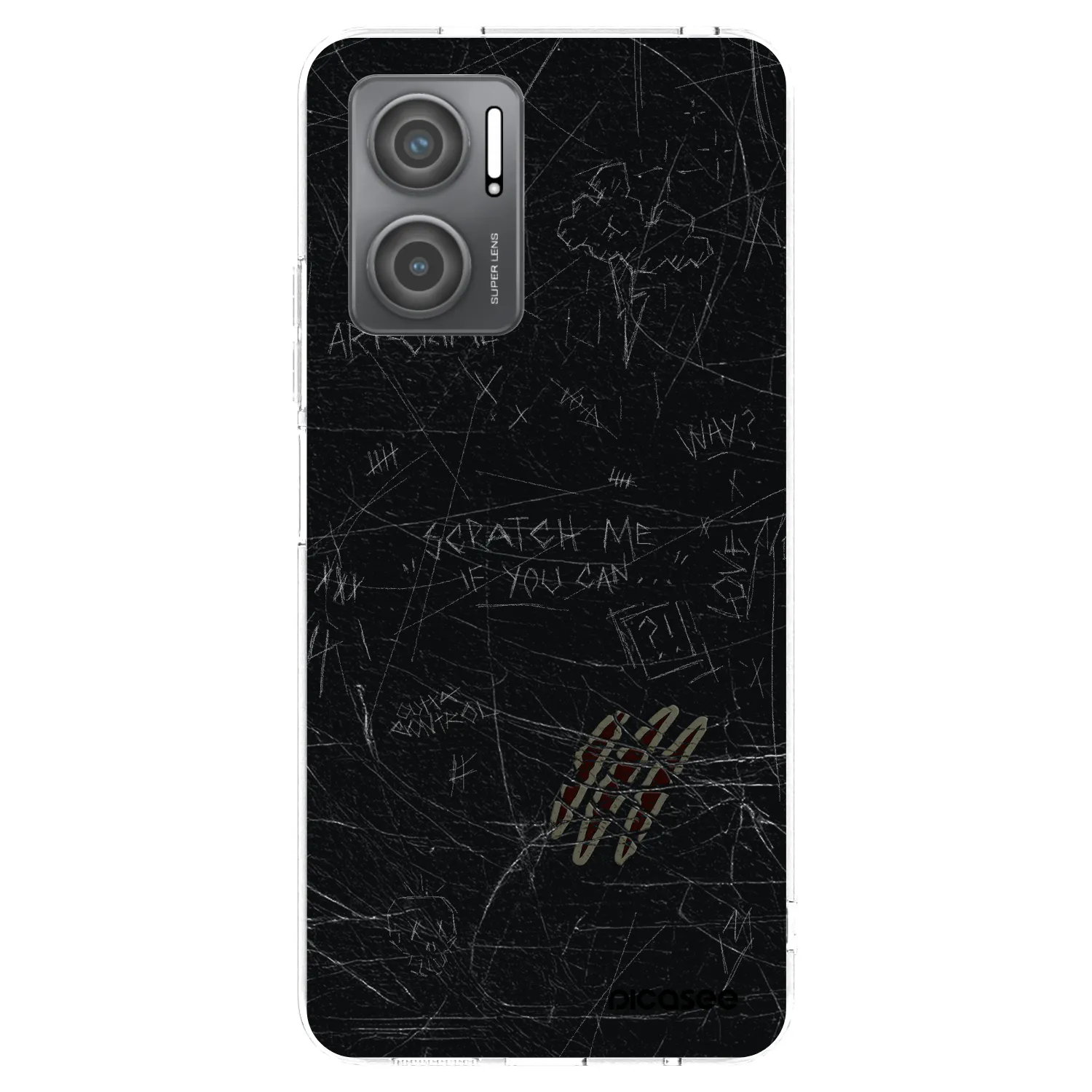 Picasee silikonska prozirna maskica za Xiaomi Redmi 10 5G - SCRATCH