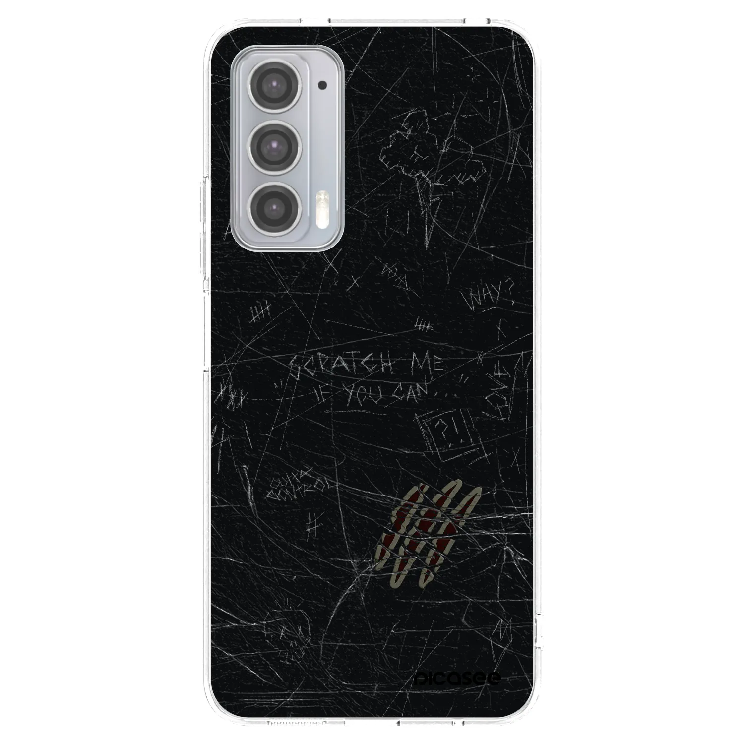 Picasee silikonska prozirna maskica za Motorola Edge 20 - SCRATCH