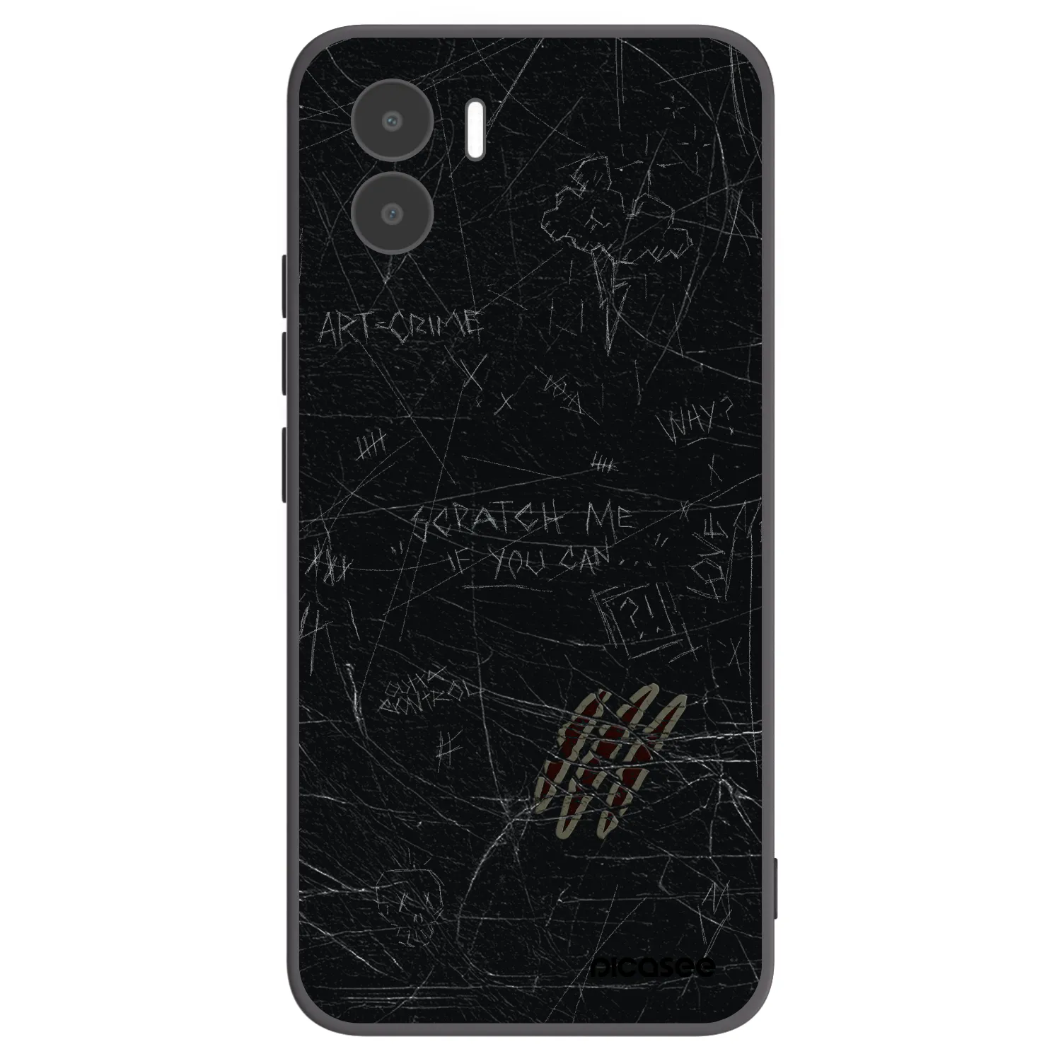 Picasee crna silikonska maskica za Xiaomi Redmi A1 - SCRATCH