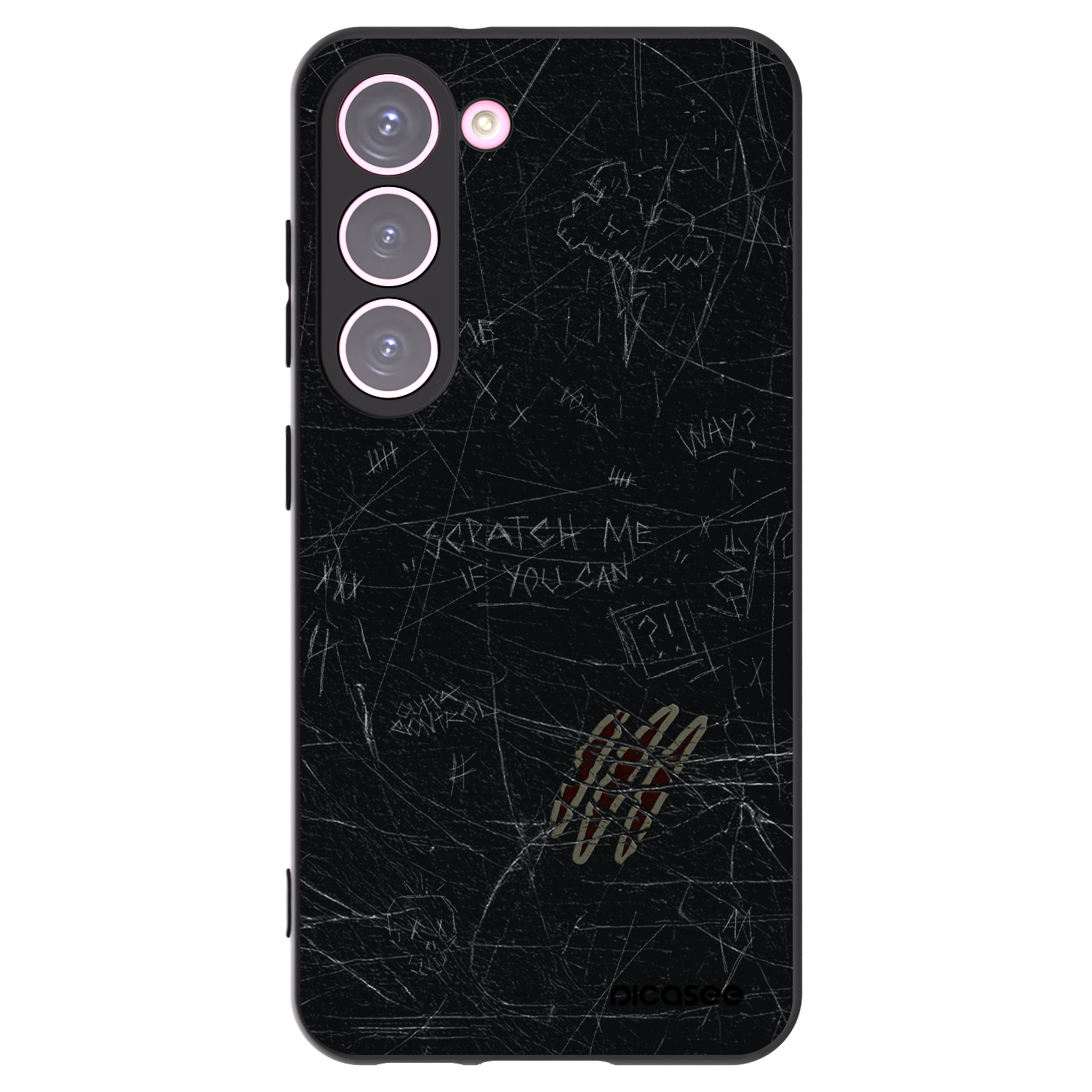 Picasee crna silikonska maskica za Samsung Galaxy S23 5G - SCRATCH