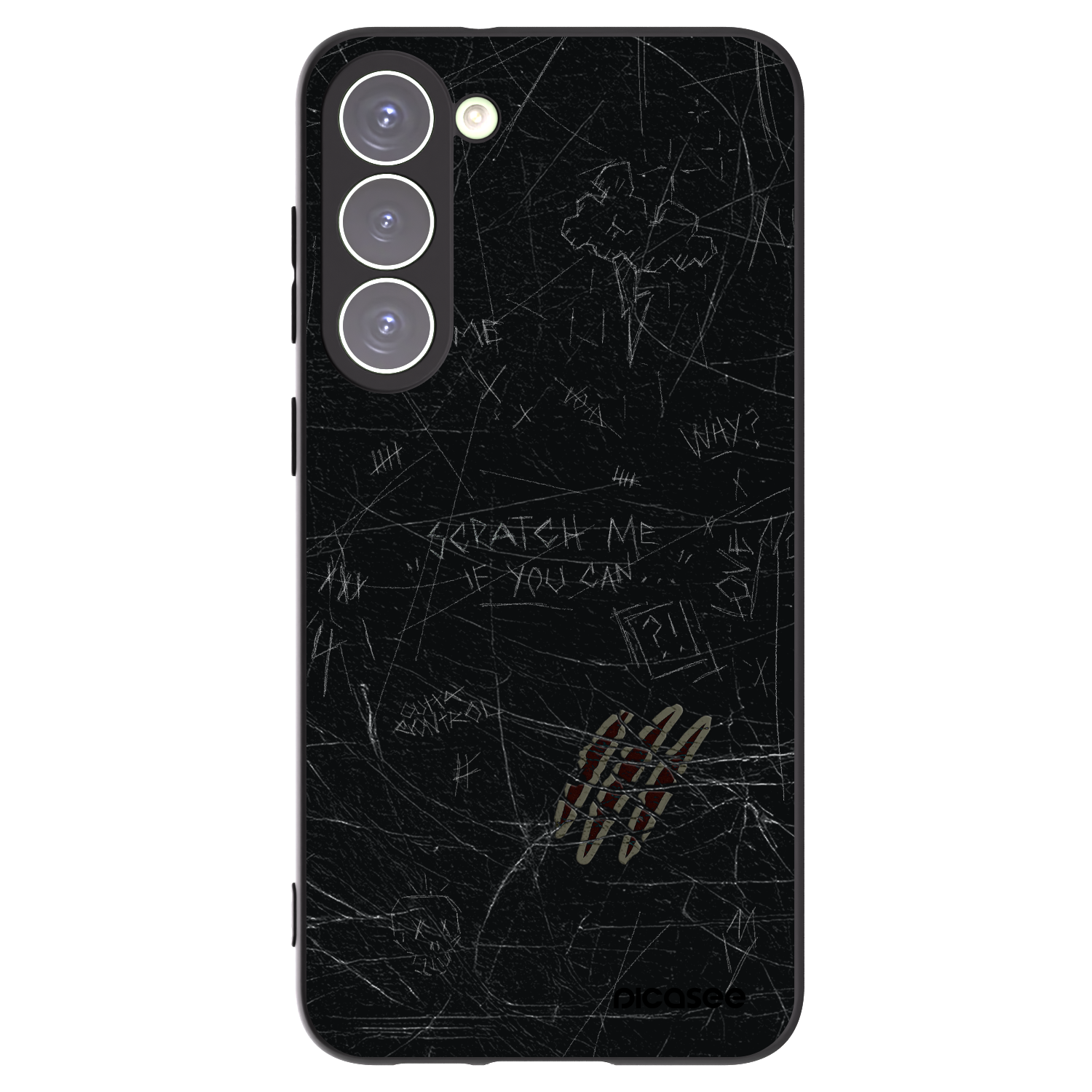 Picasee crna silikonska maskica za Samsung Galaxy S23+ 5G - SCRATCH