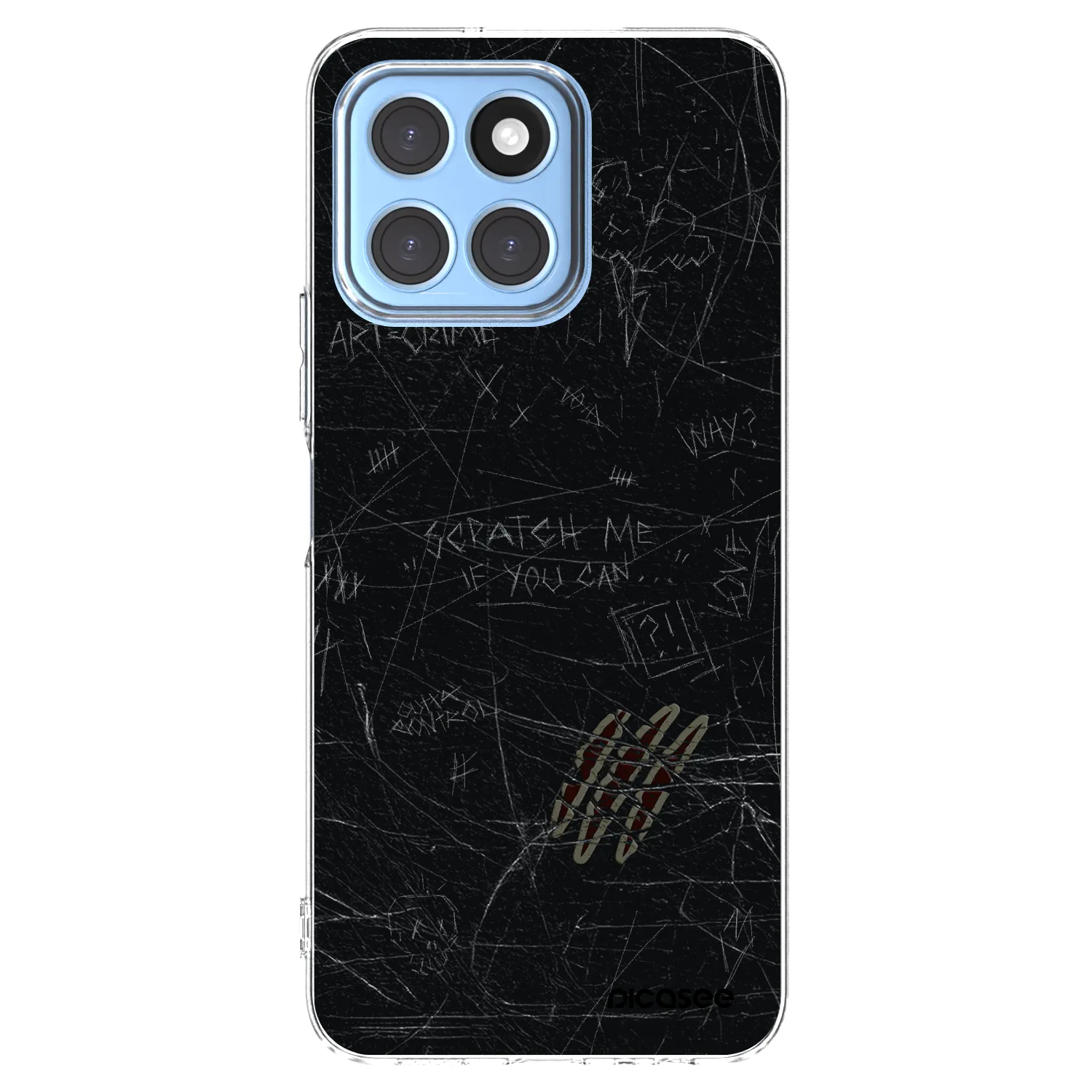 Picasee silikonska prozirna maskica za Honor X8 5G - SCRATCH