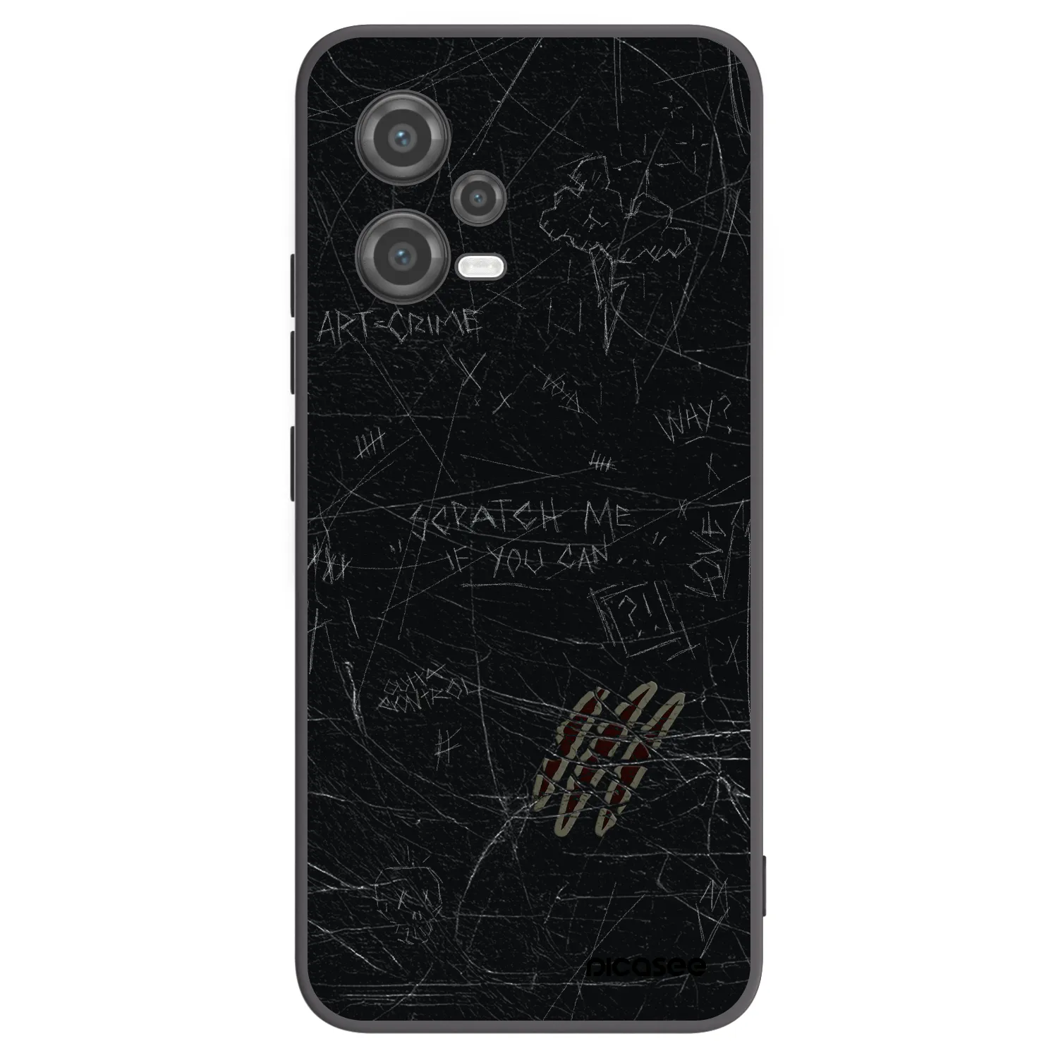 Picasee crna silikonska maskica za Xiaomi Poco X5 - SCRATCH