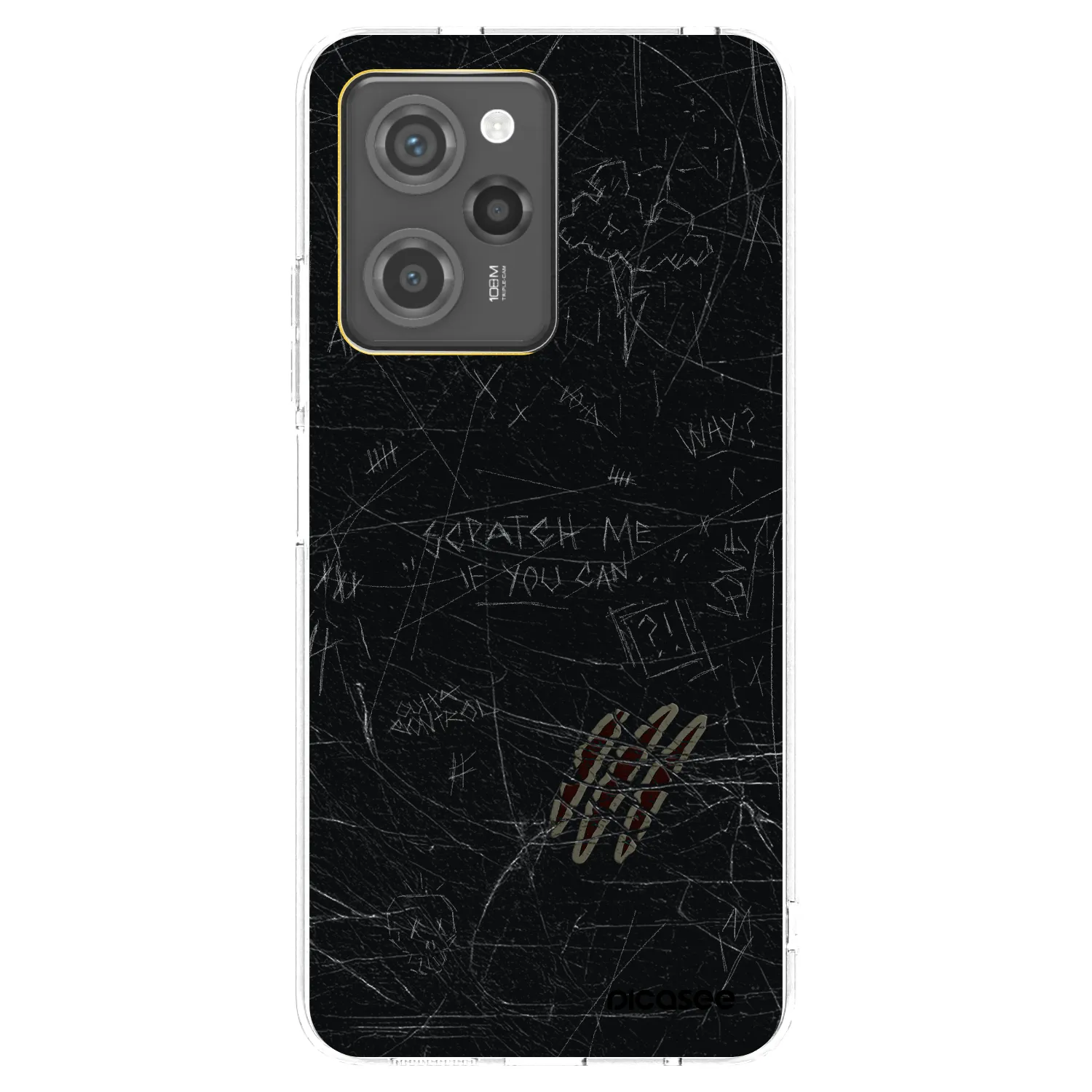 Picasee silikonska prozirna maskica za Xiaomi Poco X5 Pro - SCRATCH