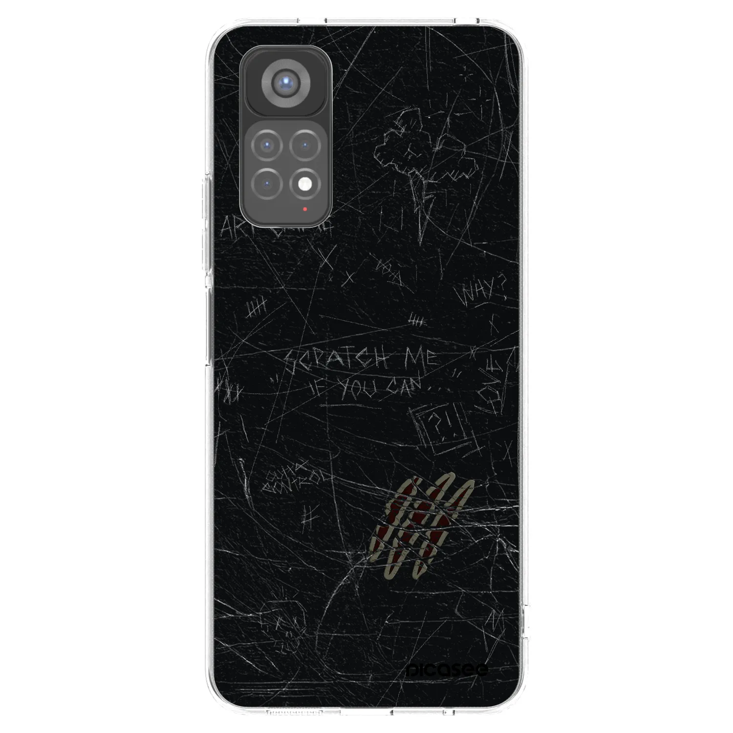 Picasee silikonska prozirna maskica za Xiaomi Redmi Note 11S 5G - SCRATCH