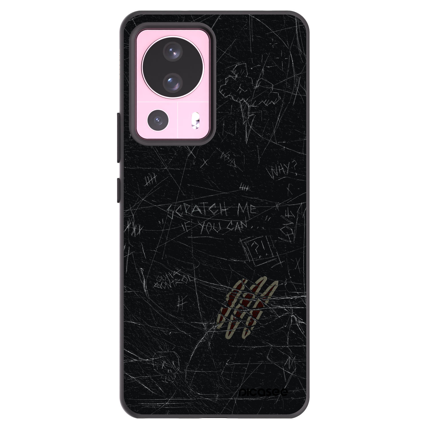 Picasee crna silikonska maskica za Xiaomi 13 Lite - SCRATCH