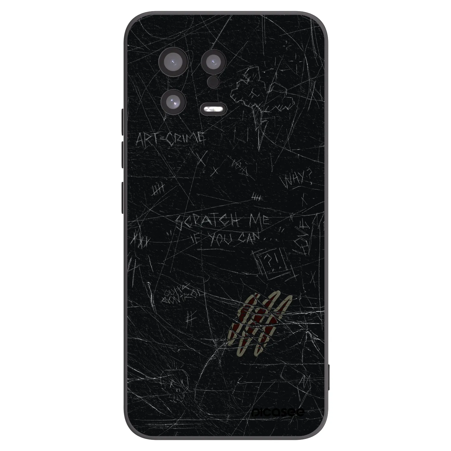 Picasee crna silikonska maskica za Xiaomi 13 - SCRATCH