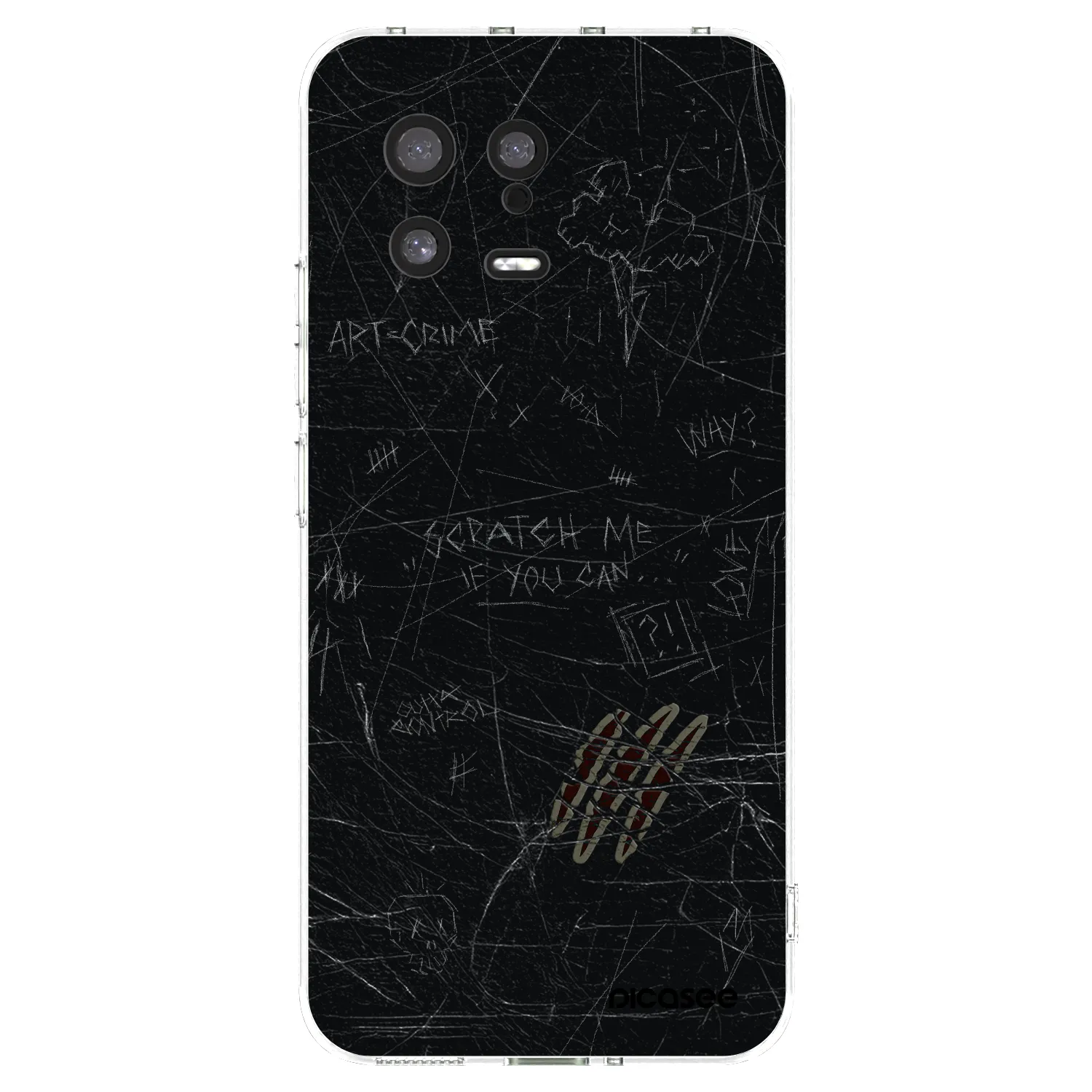 Picasee silikonska prozirna maskica za Xiaomi 13 - SCRATCH