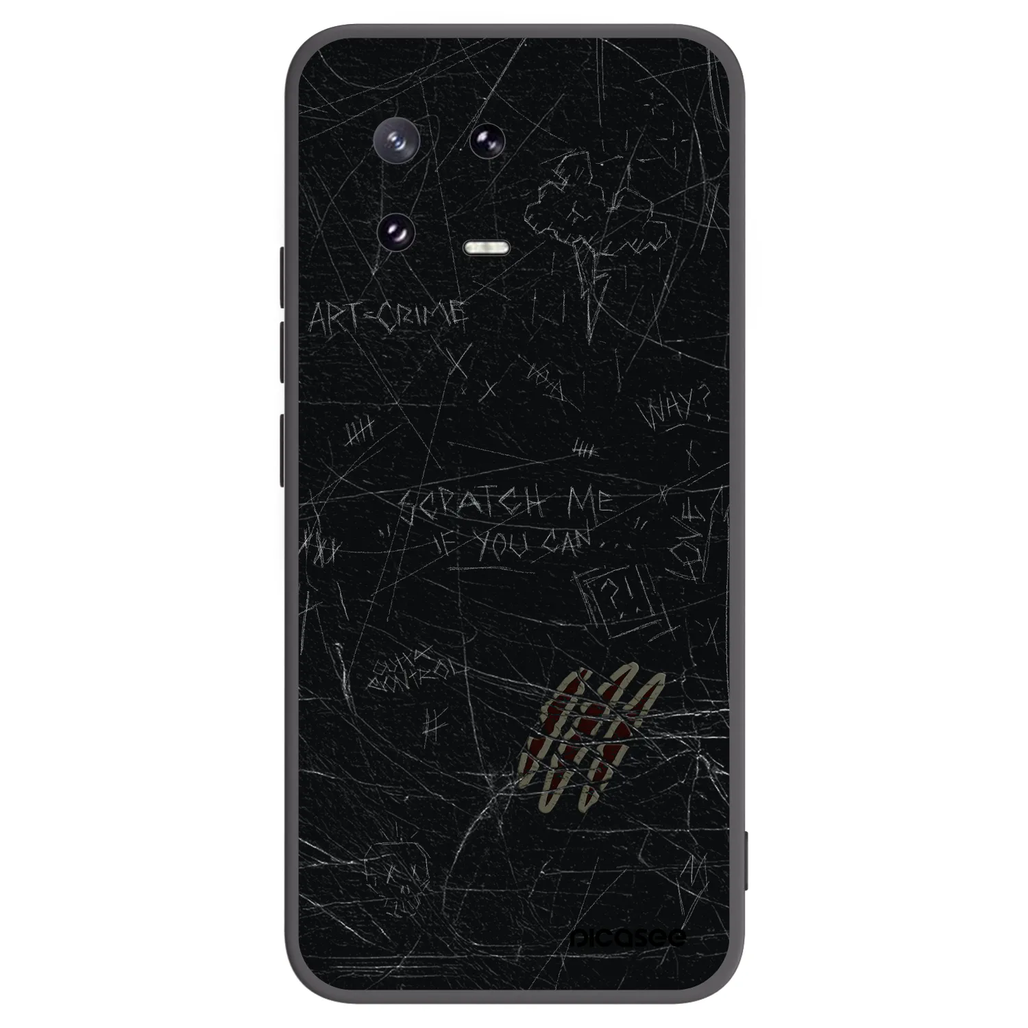 Picasee crna silikonska maskica za Xiaomi 13 Pro - SCRATCH