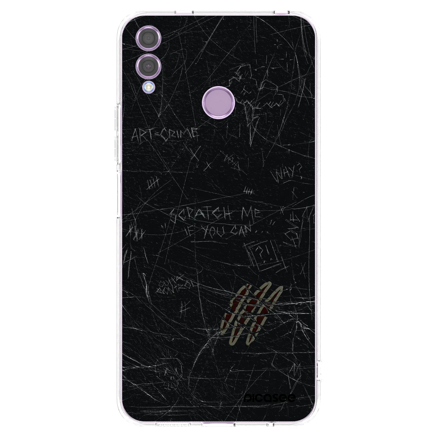 Picasee silikonska prozirna maskica za Honor 8X - SCRATCH