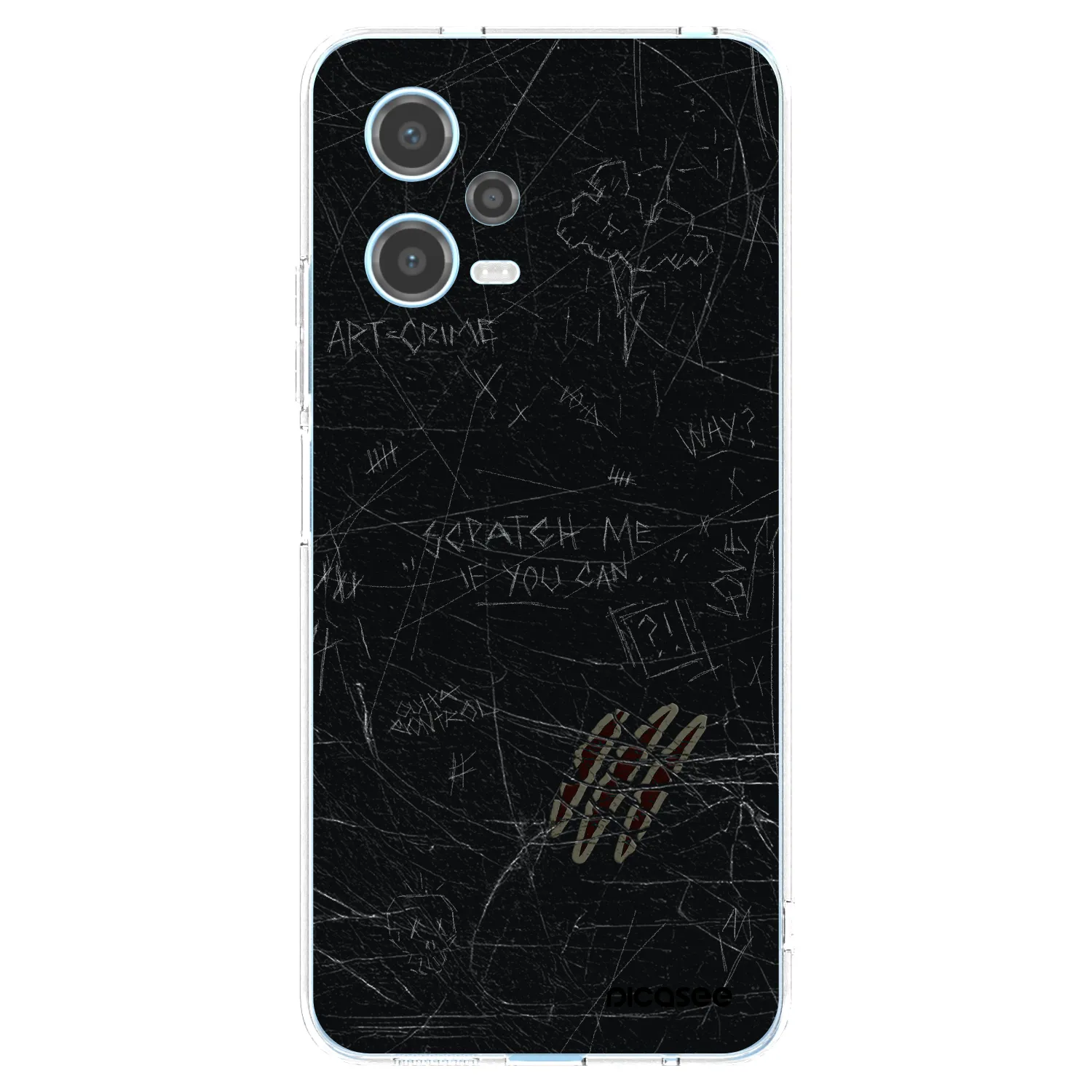 Picasee silikonska prozirna maskica za Xiaomi Redmi Note 12 5G - SCRATCH