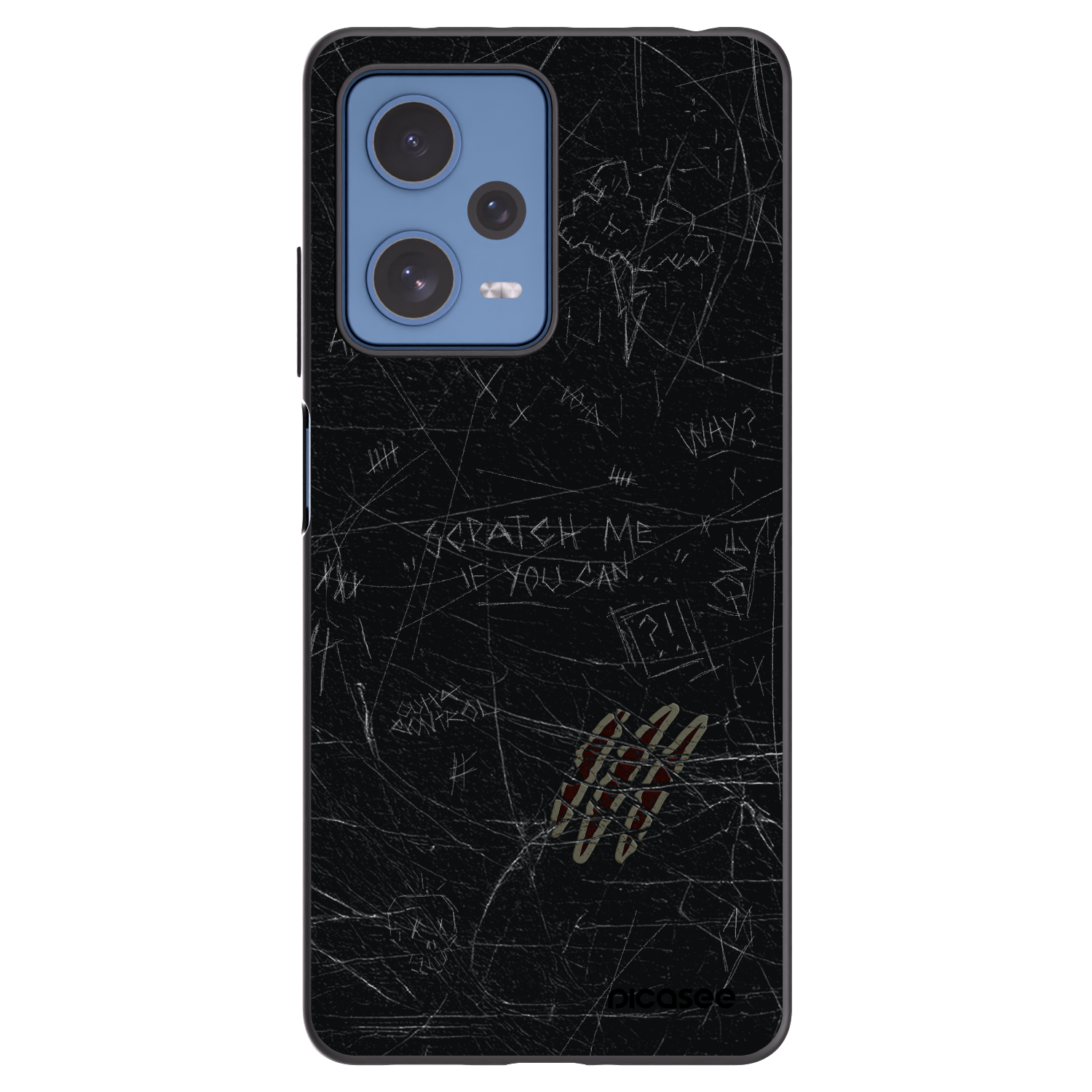 Picasee crna silikonska maskica za Xiaomi Redmi Note 12 Pro 5G - SCRATCH