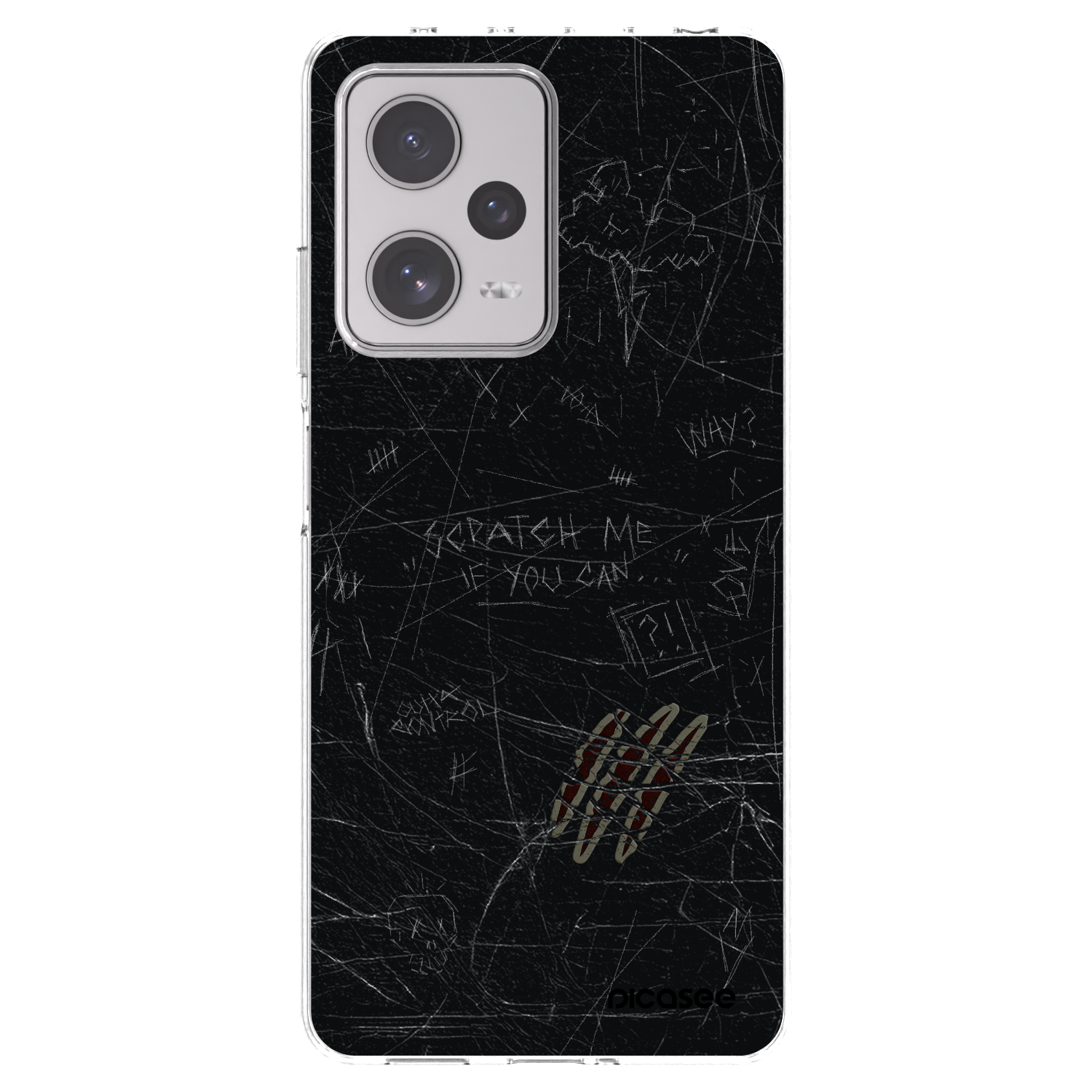Picasee silikonska prozirna maskica za Xiaomi Redmi Note 12 Pro+ 5G - SCRATCH