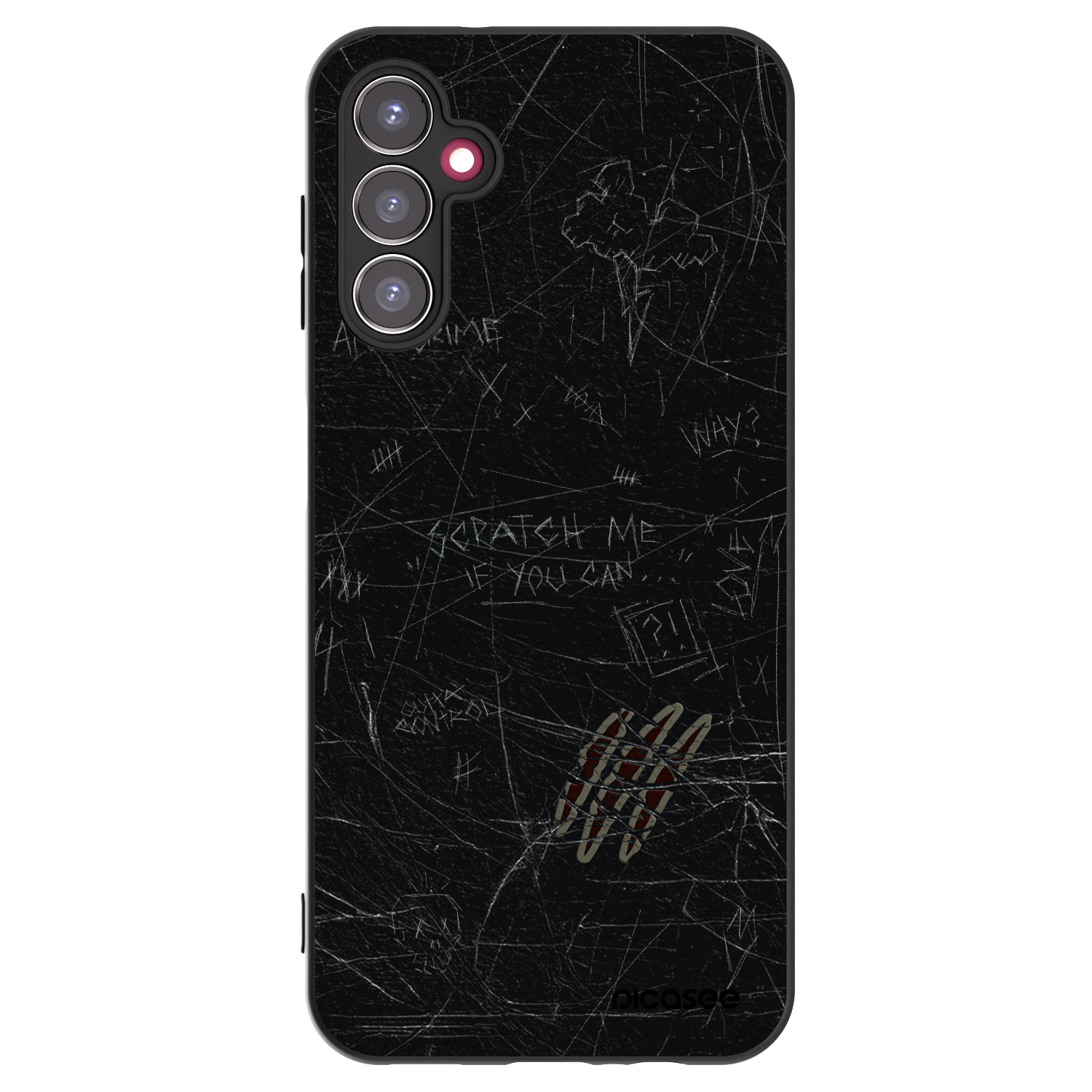 Picasee crna silikonska maskica za Samsung Galaxy A14 4G A145R - SCRATCH