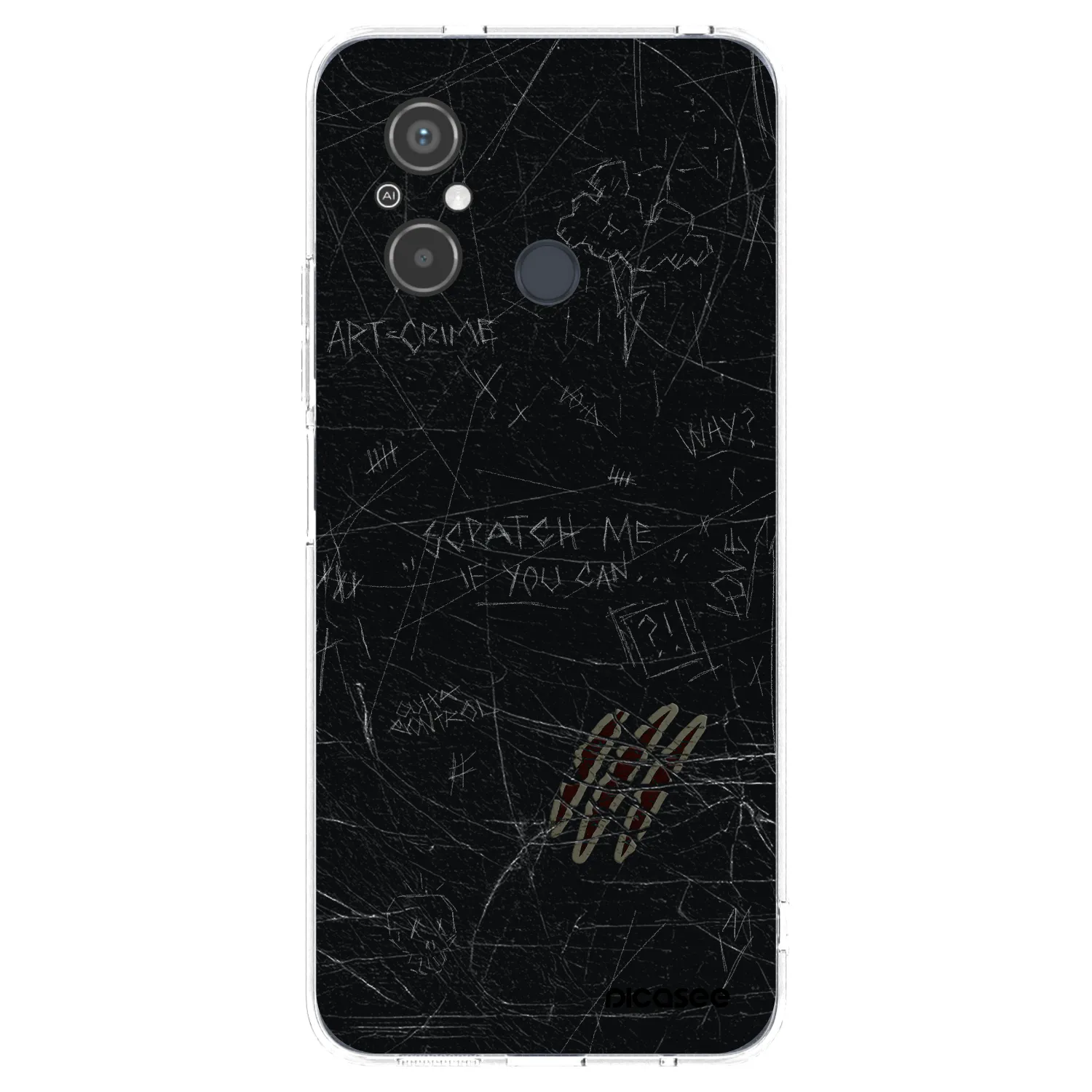 Picasee silikonska prozirna maskica za Xiaomi Redmi 12C - SCRATCH
