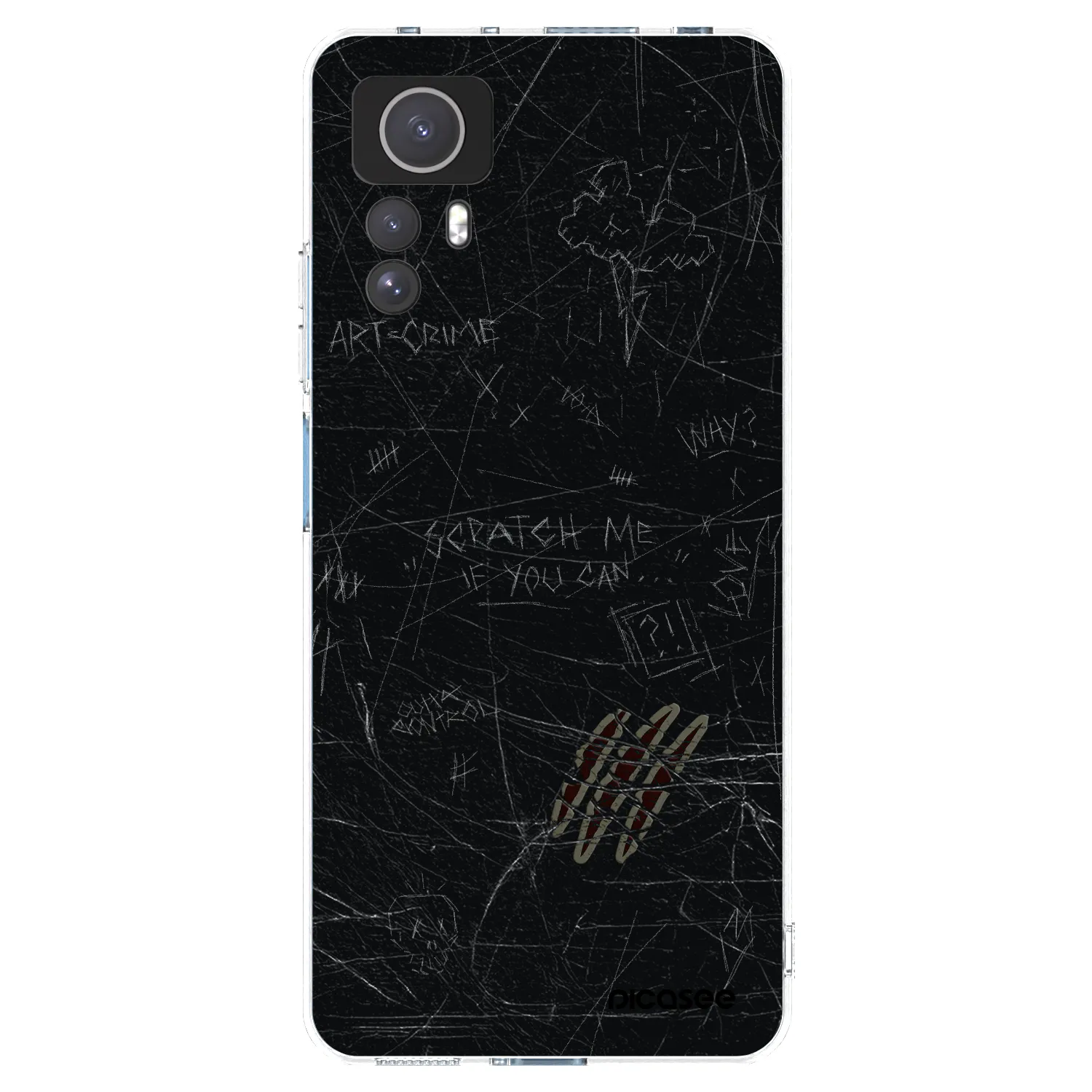 Picasee silikonska prozirna maskica za Xiaomi Redmi Note 12S - SCRATCH