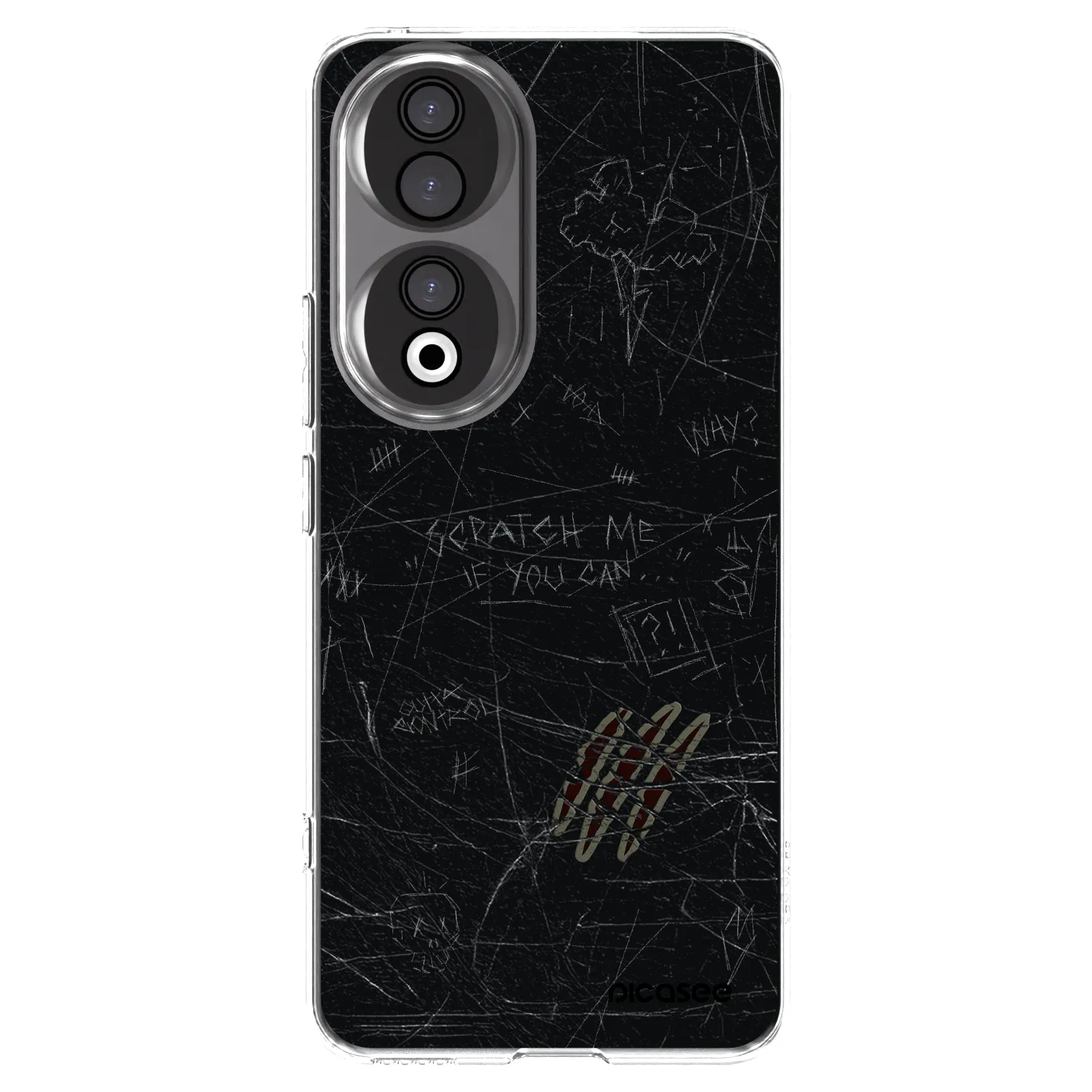 Picasee silikonska prozirna maskica za Honor 90 5G - SCRATCH